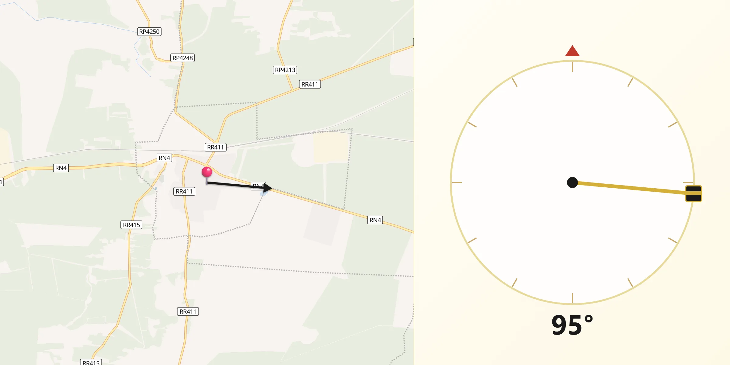 Direction vers la Qibla depuis Sidi Yahia El Gharb