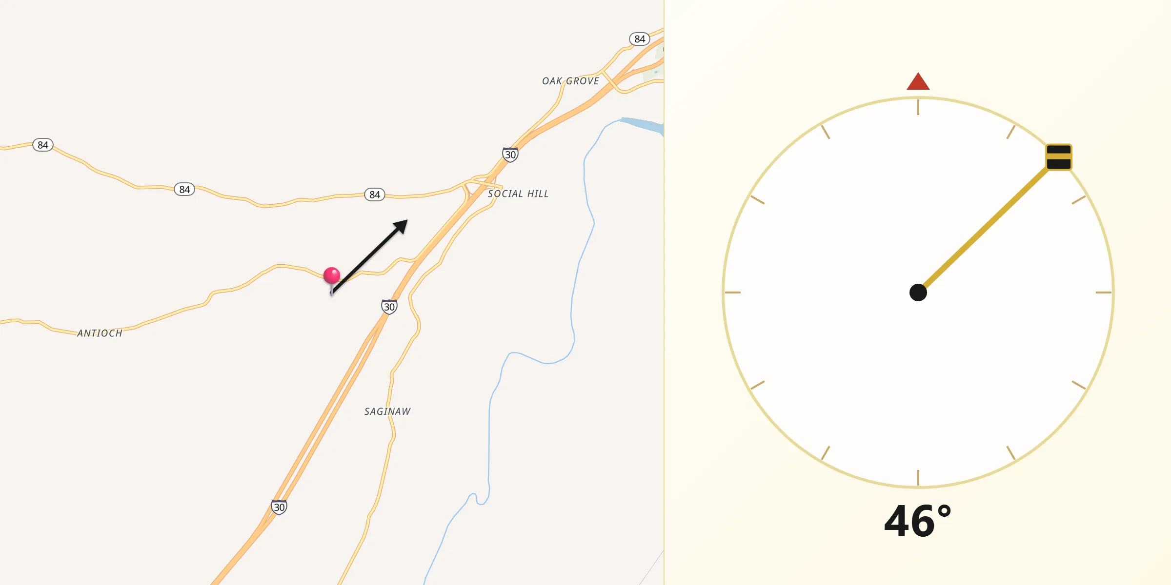 Qibla Direction from Hot Spring