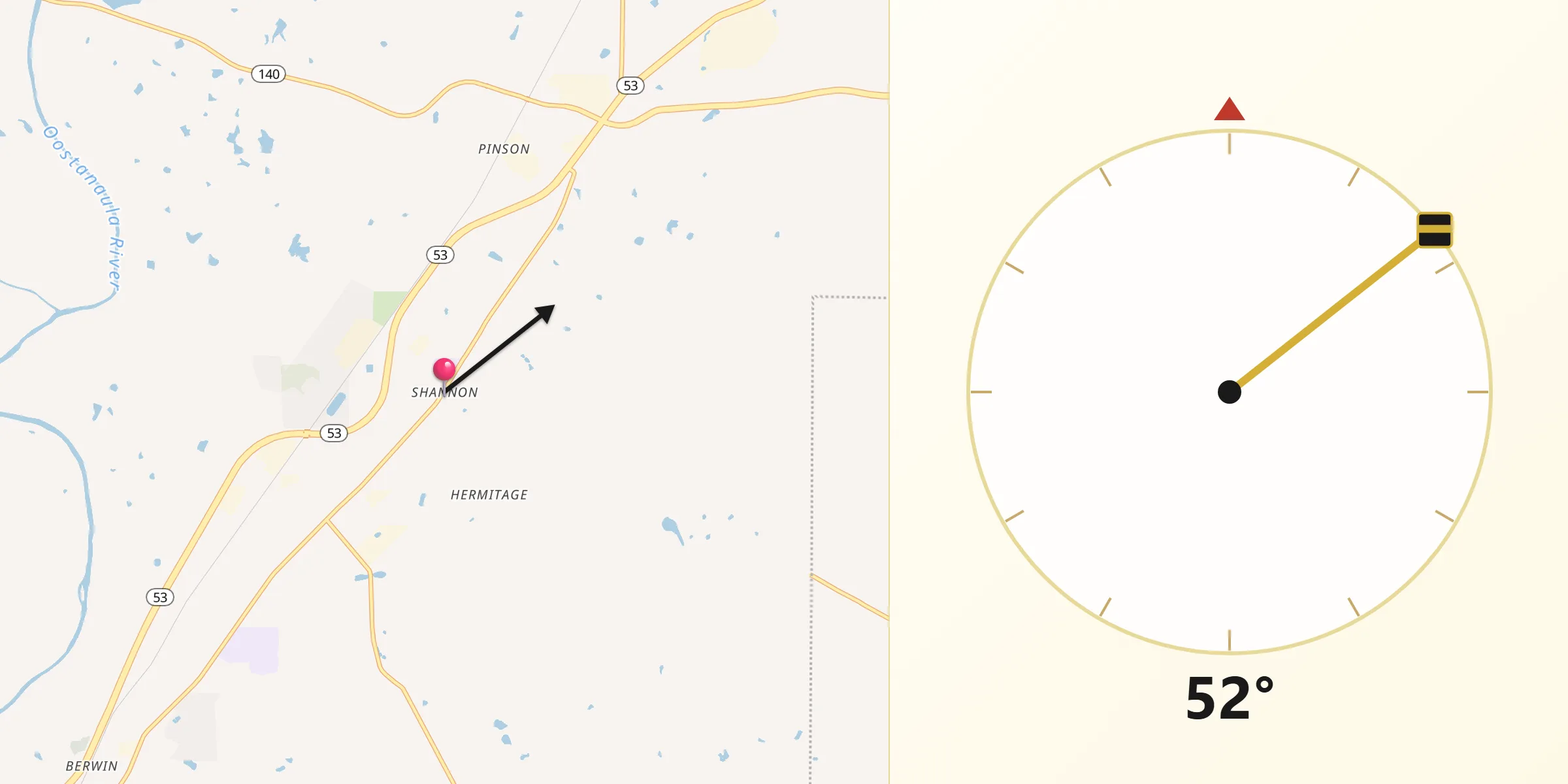 Qibla Direction from Shannon
