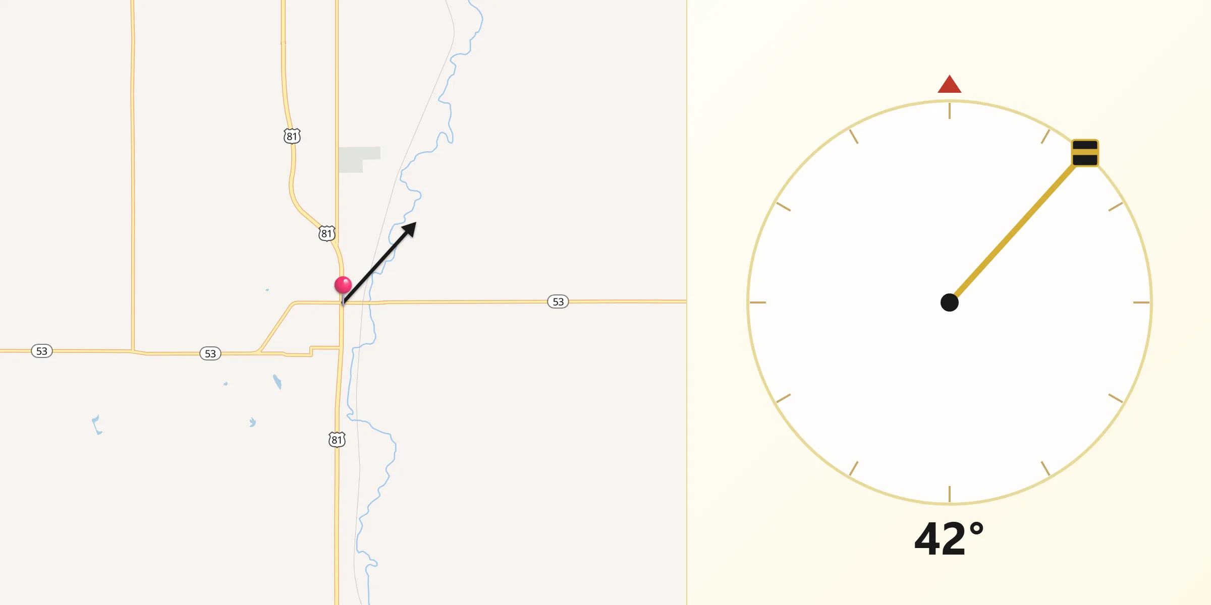 Qibla Direction from Comanche