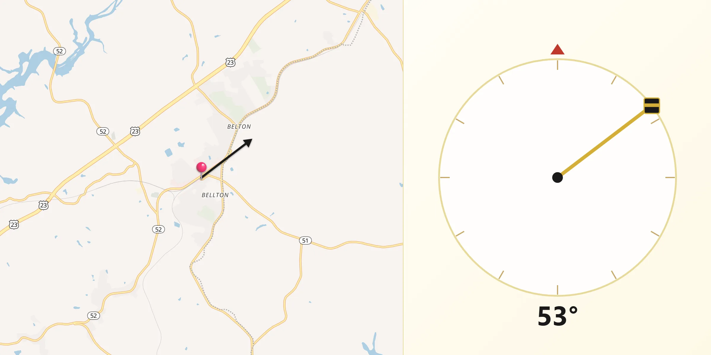 Qibla Direction from Lula
