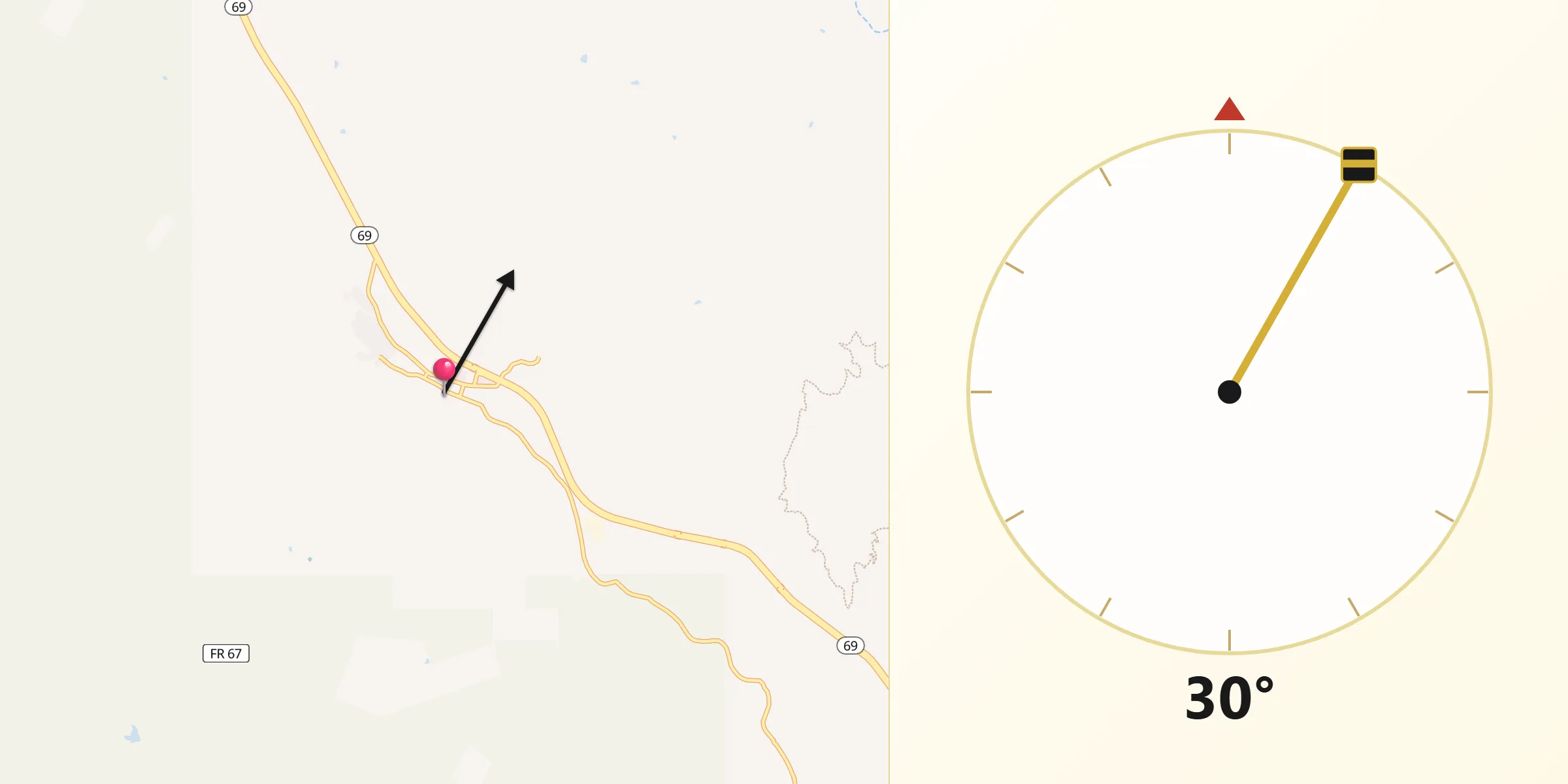 Qibla Direction from Mayer
