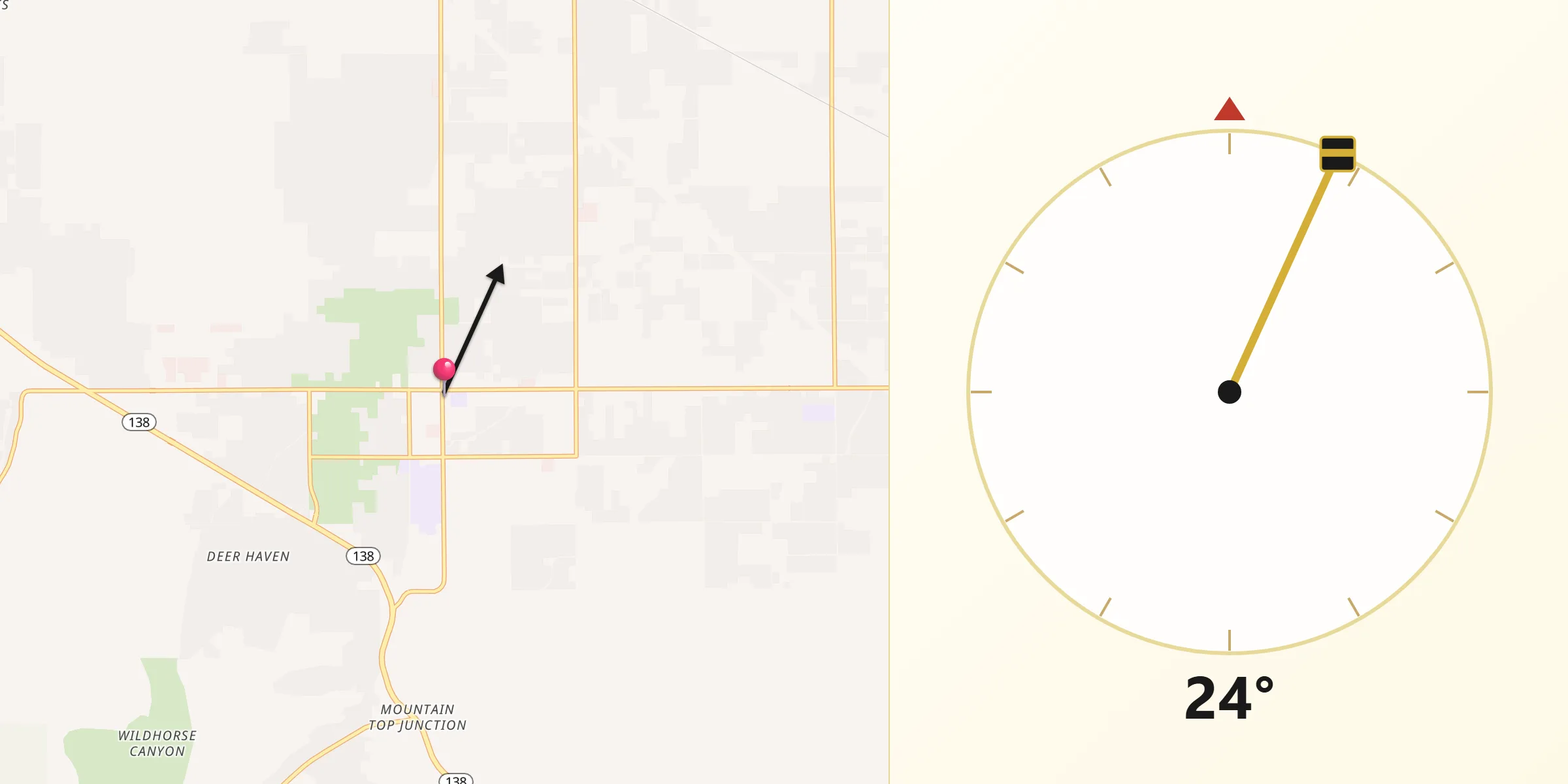 Qibla Direction from Phelan