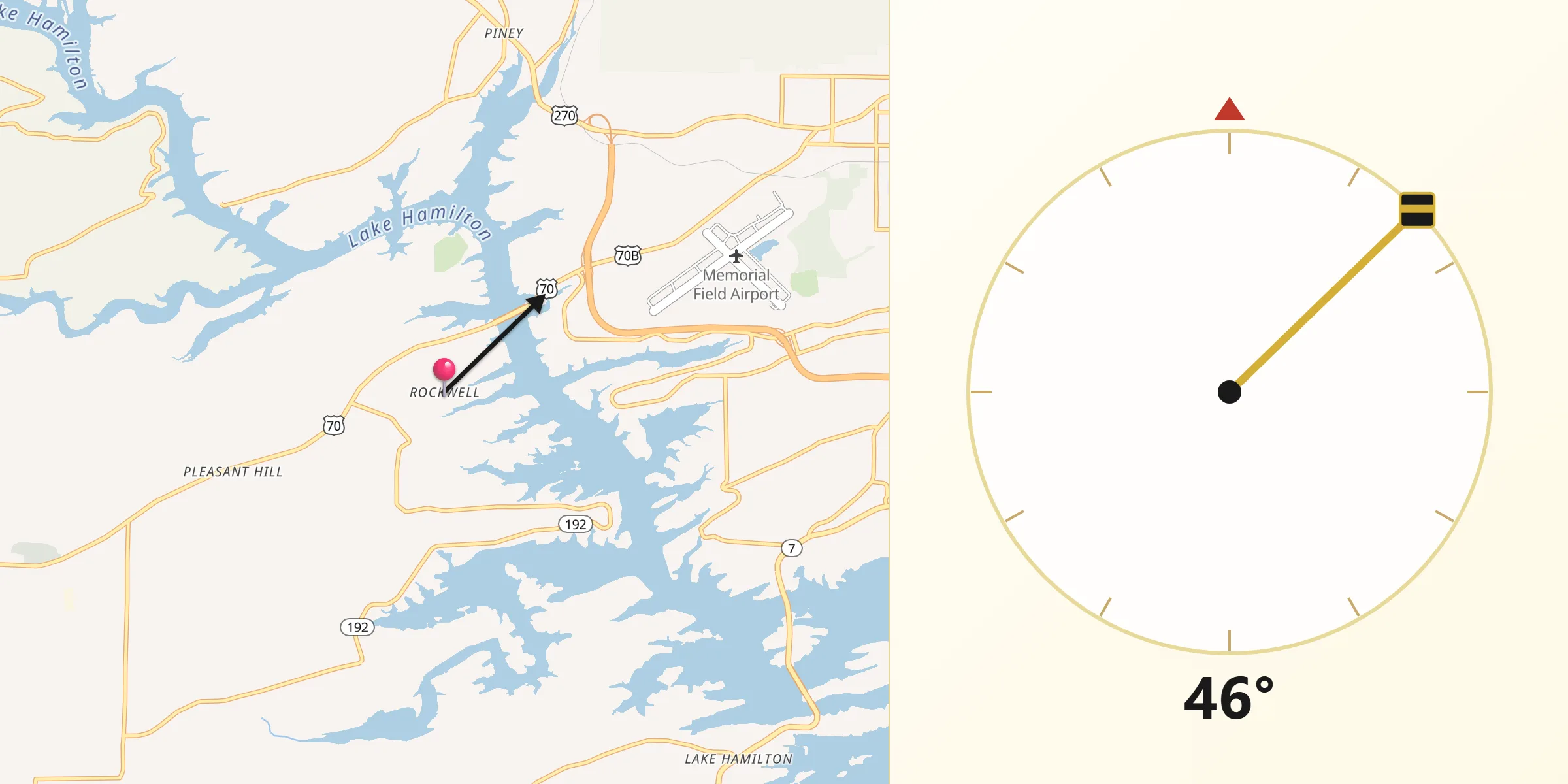 Qibla Direction from Rockwell
