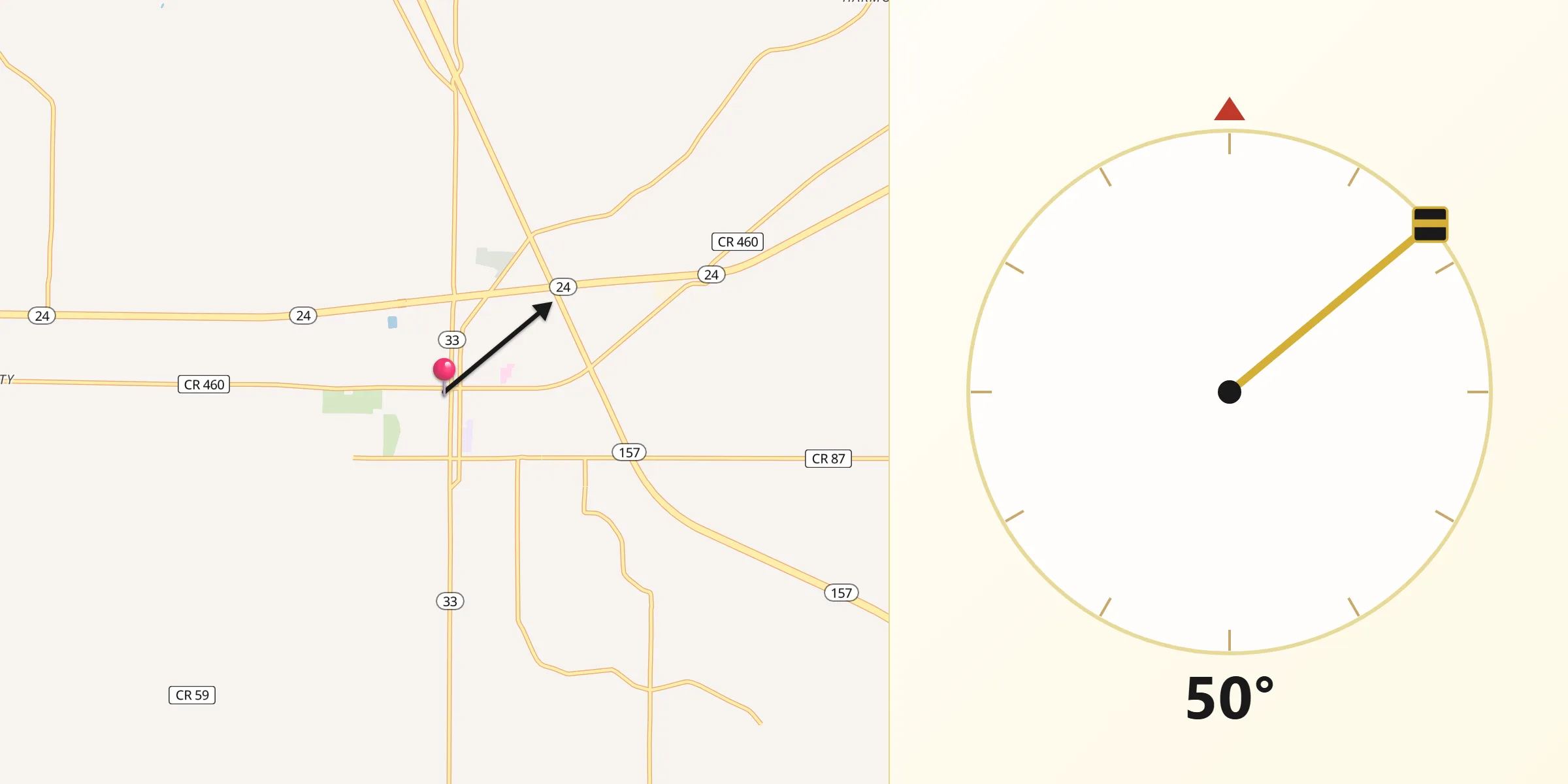 Qibla Direction from Moulton
