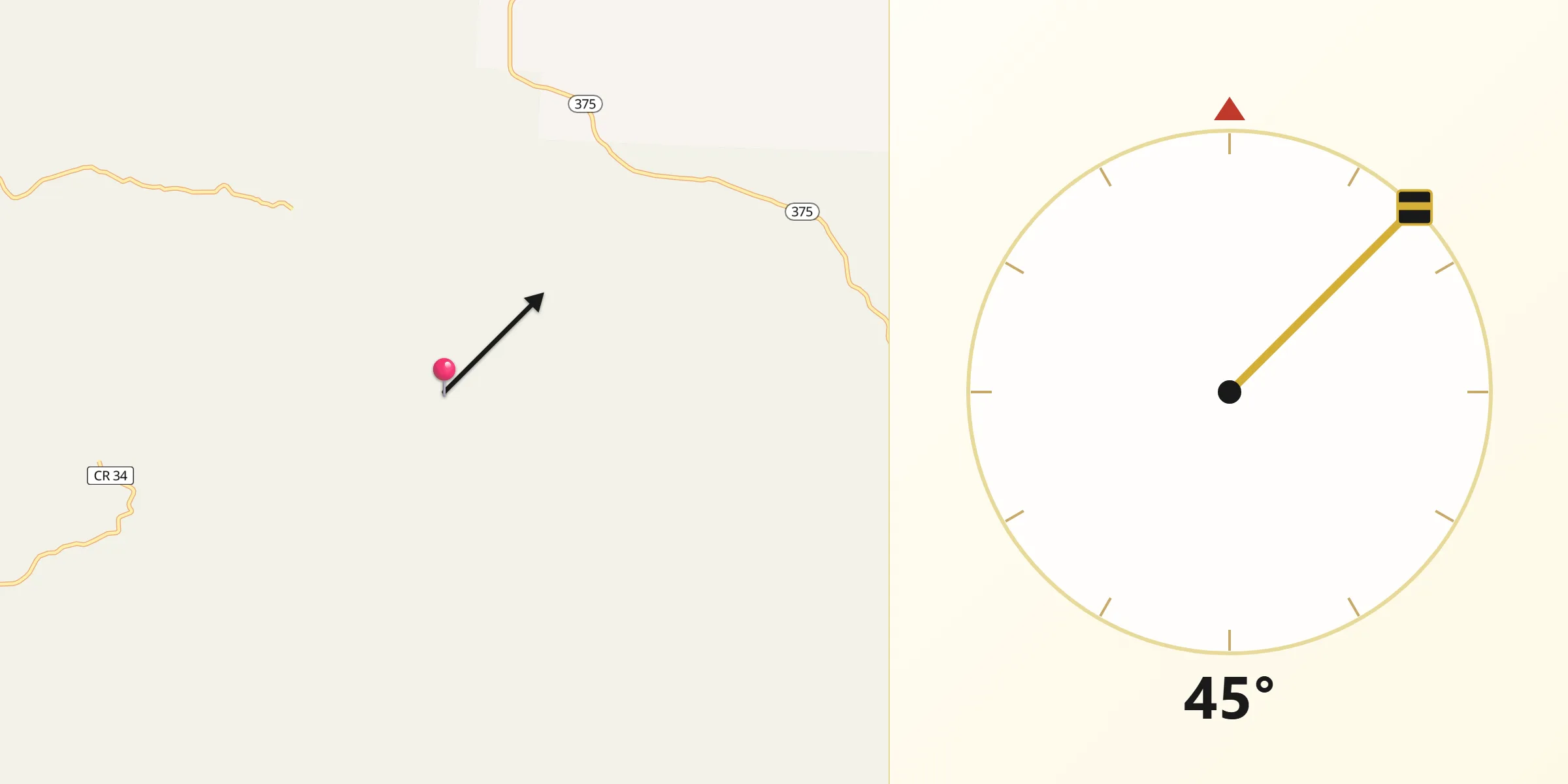 Qibla Direction from Polk