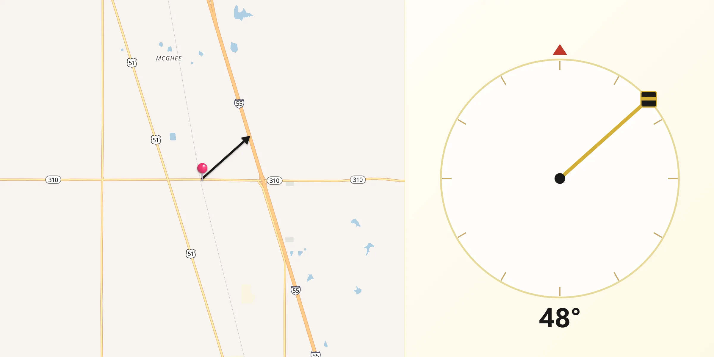 Qibla Direction from Como