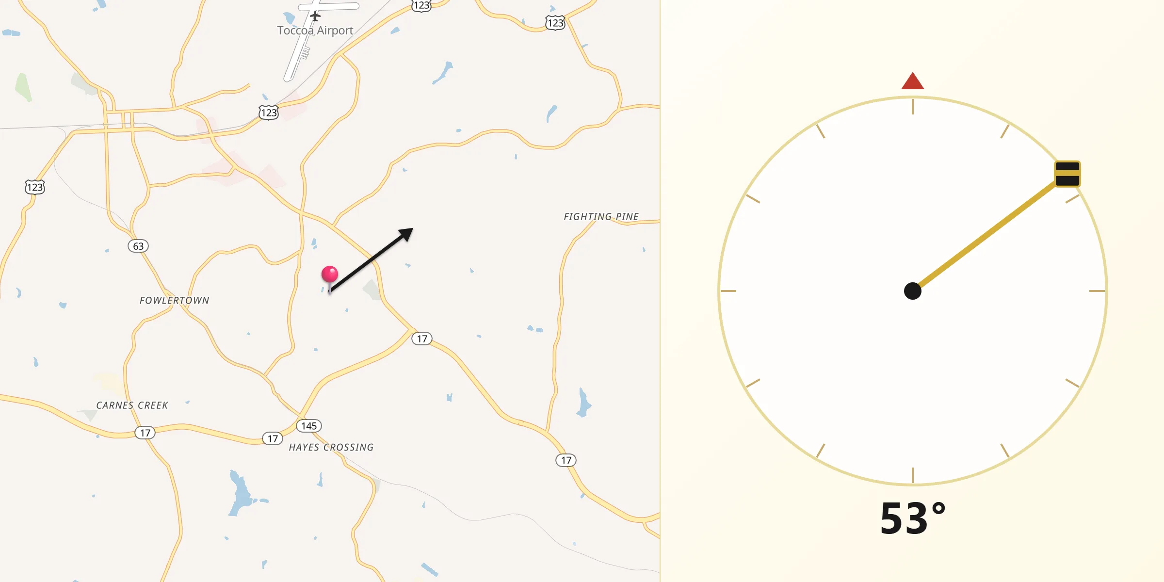 Qibla Direction from Stephens