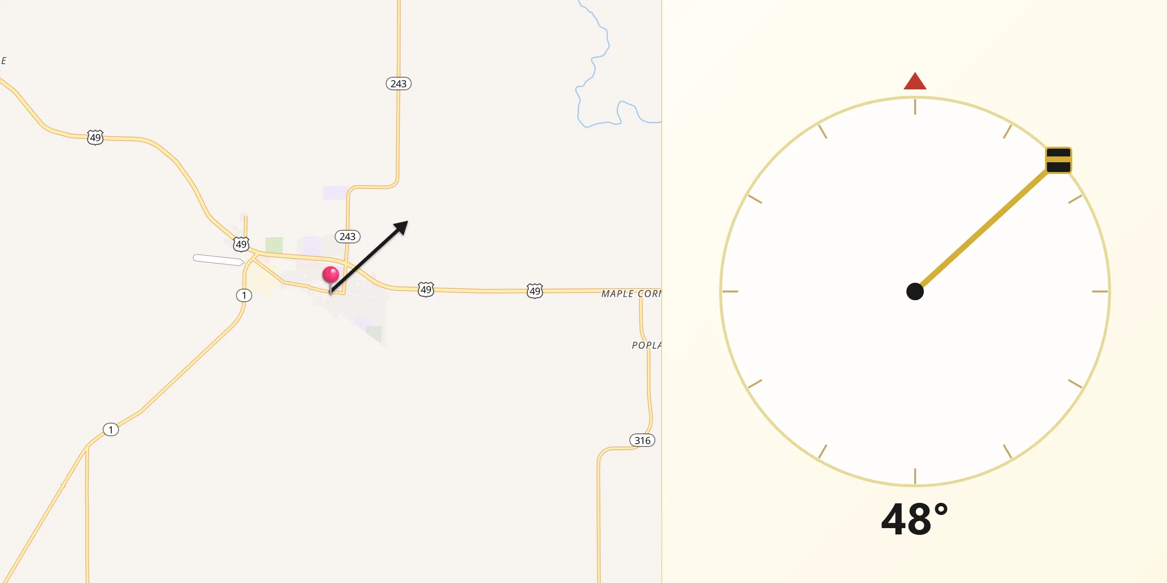 Qibla Direction from Marvell