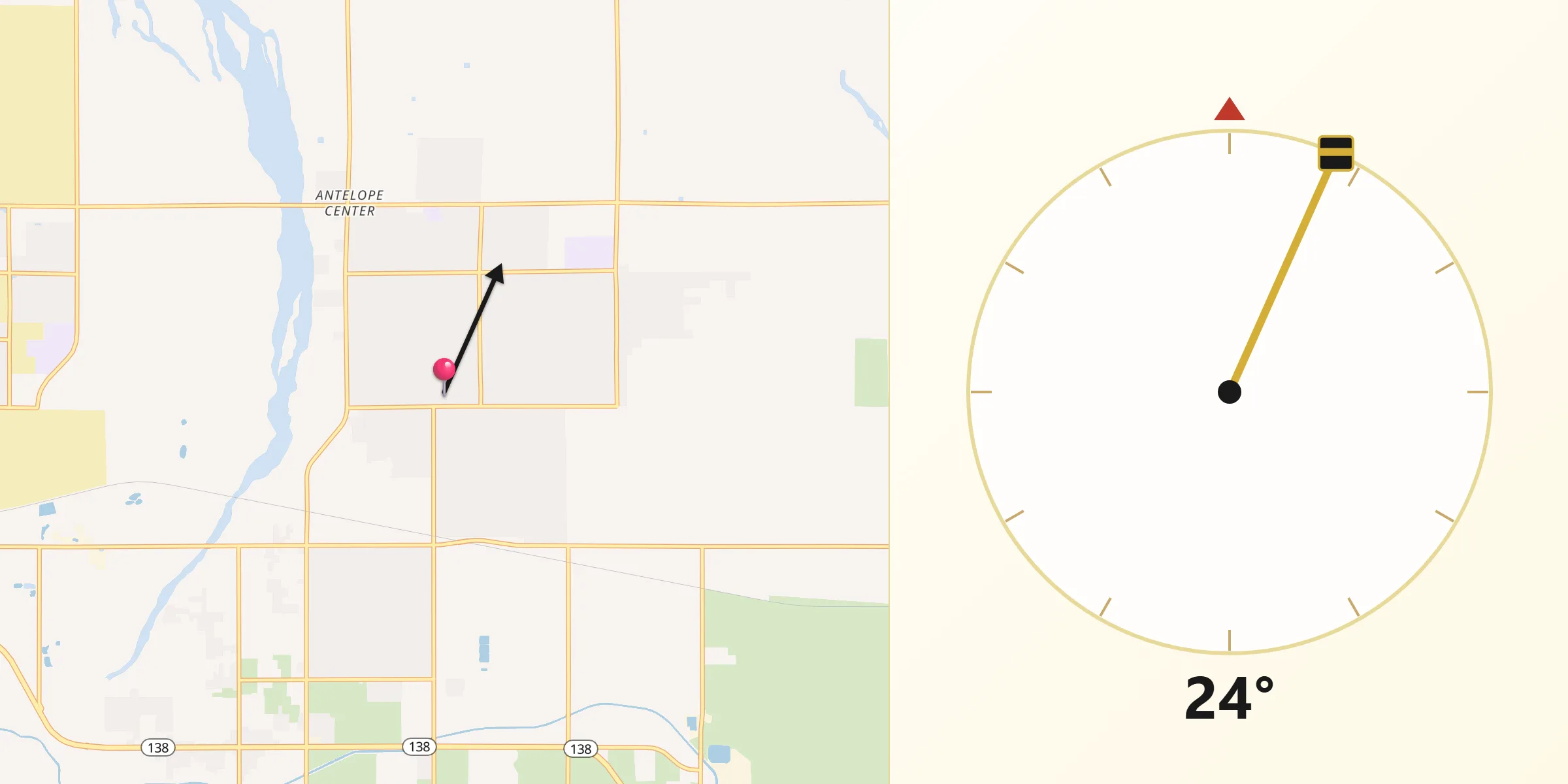 Qibla Direction from Sun Village