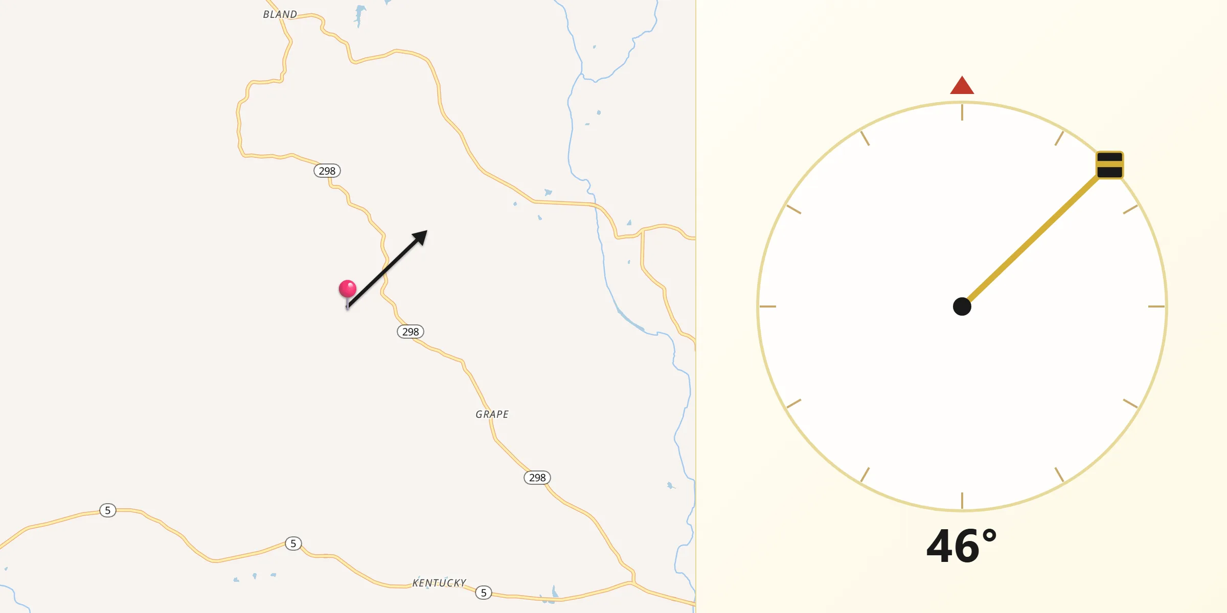 Qibla Direction from Saline