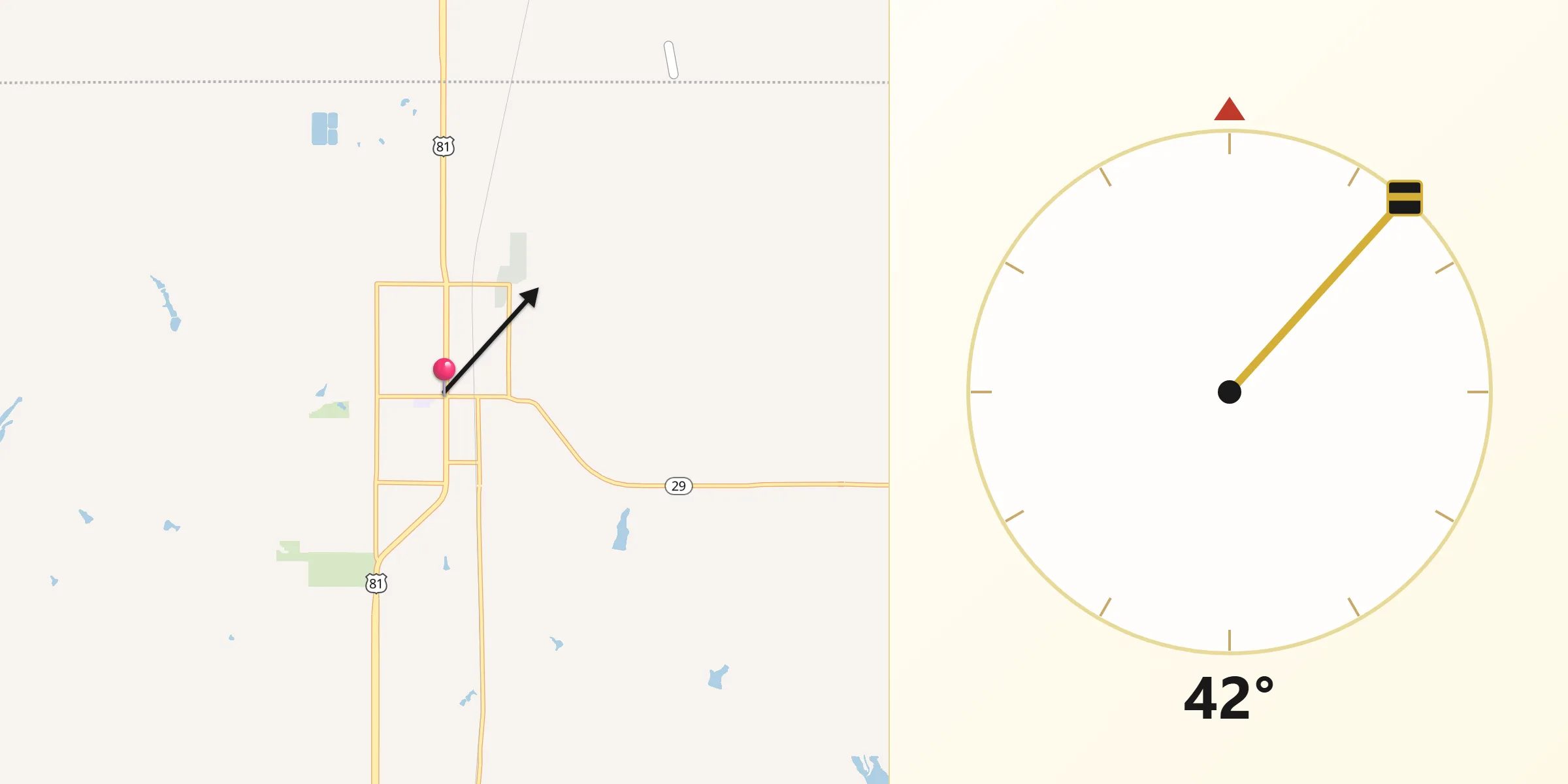 Qibla Direction from Marlow