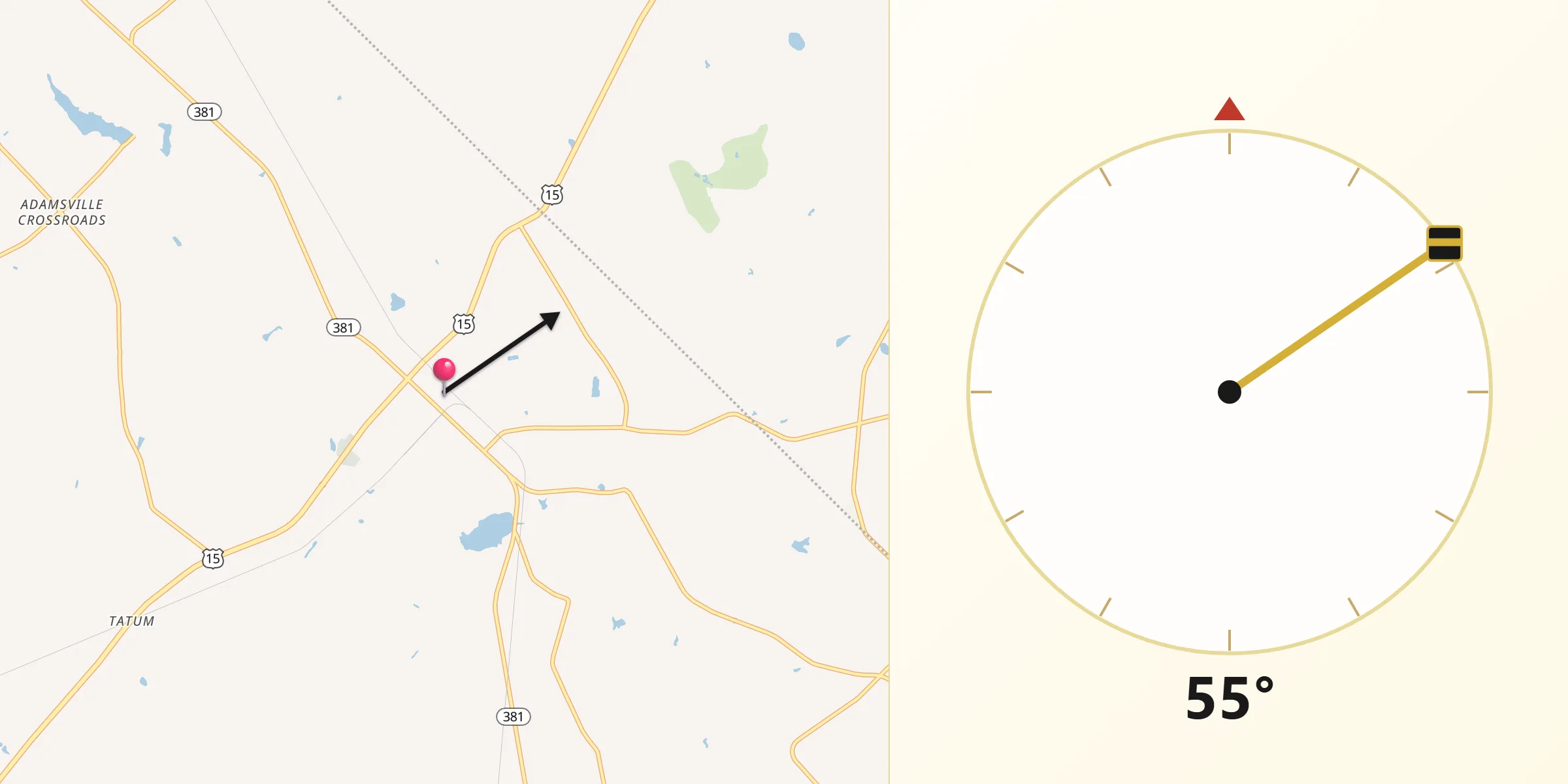 Qibla Direction from McColl