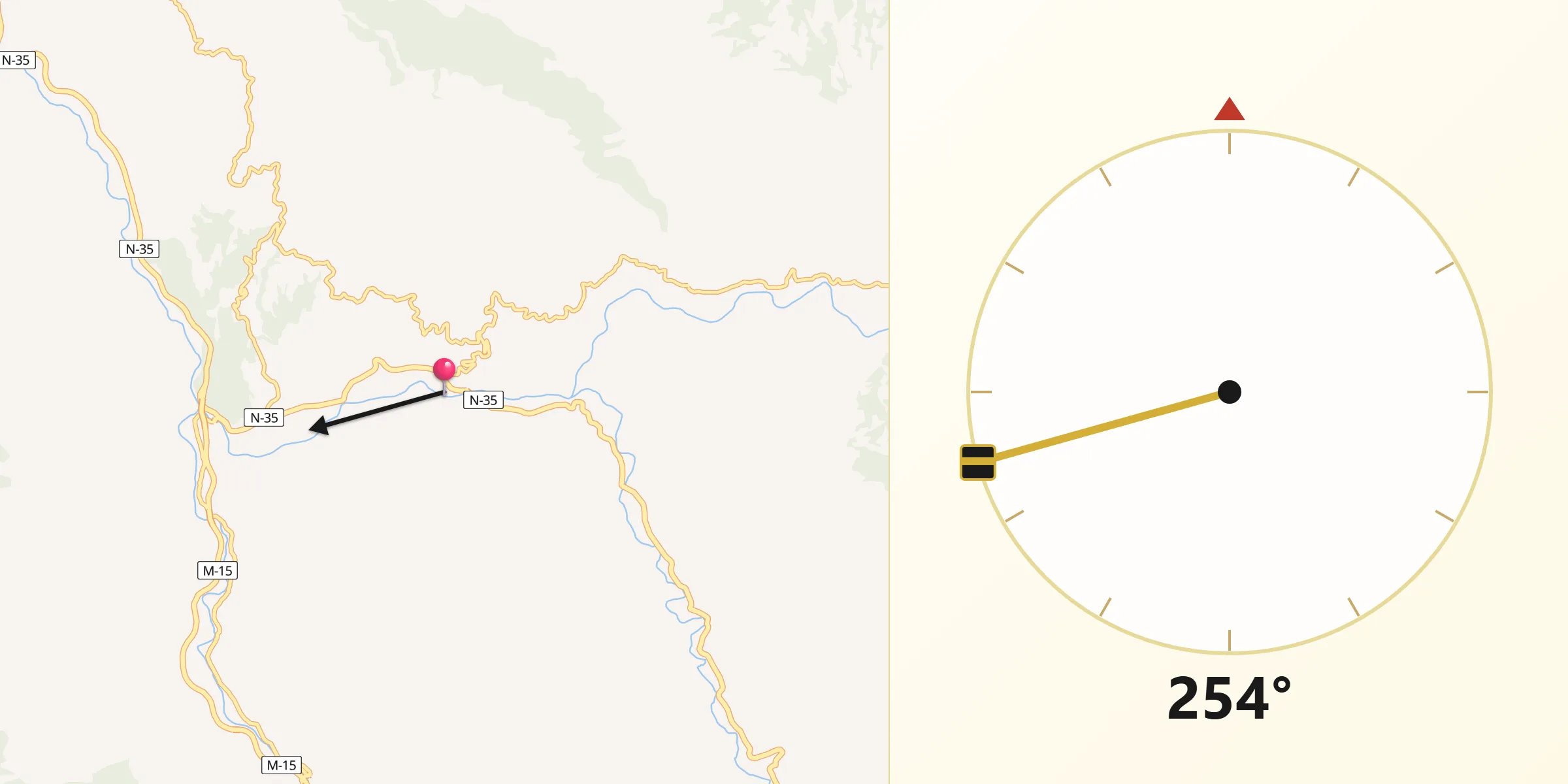 Qibla Direction from Battagram