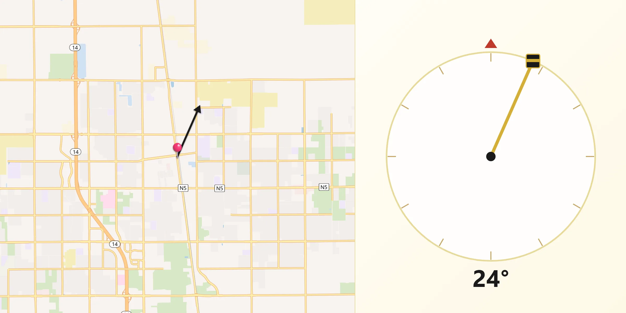 Qibla Direction from Lancaster