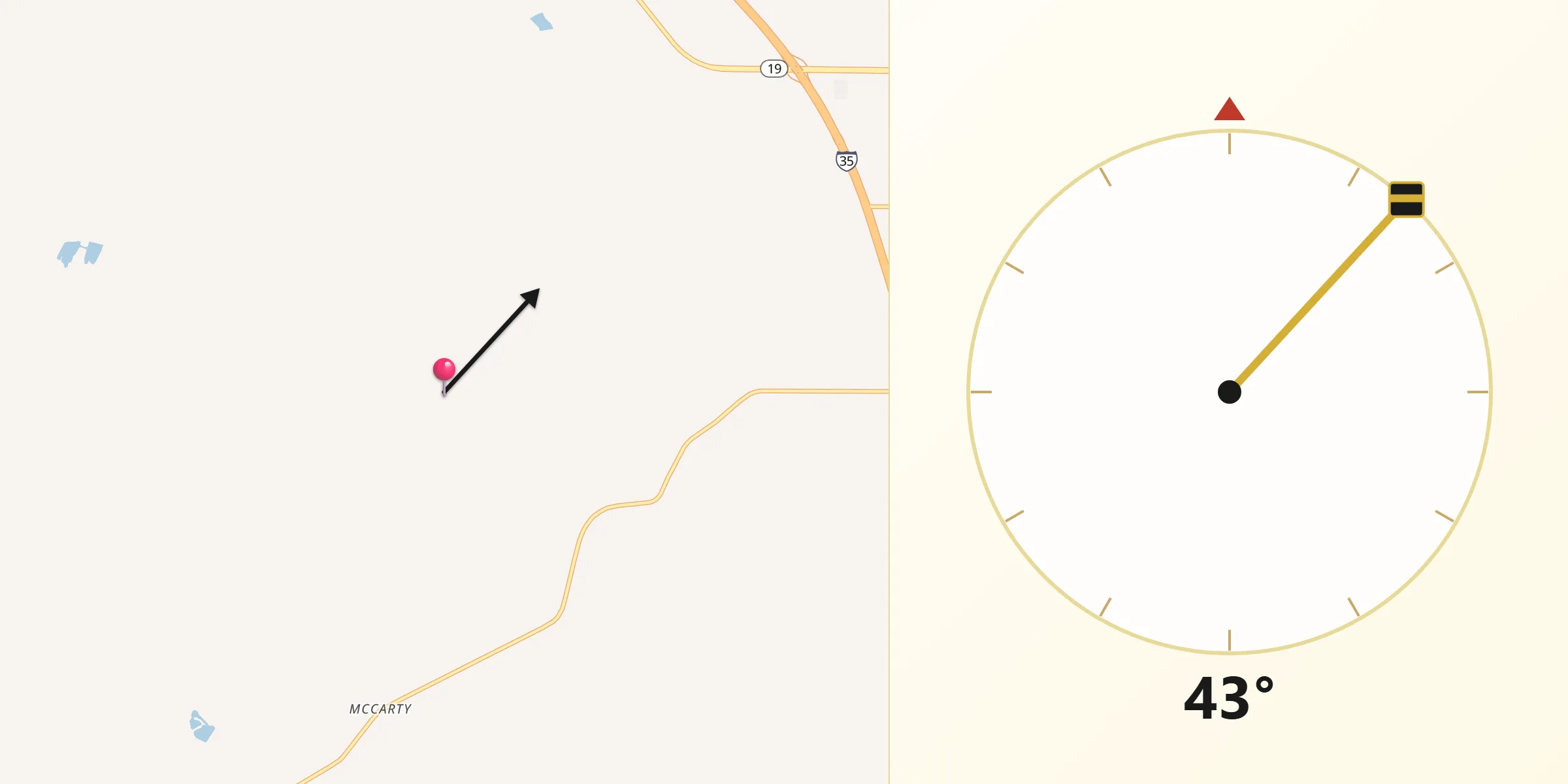 Qibla Direction from Garvin