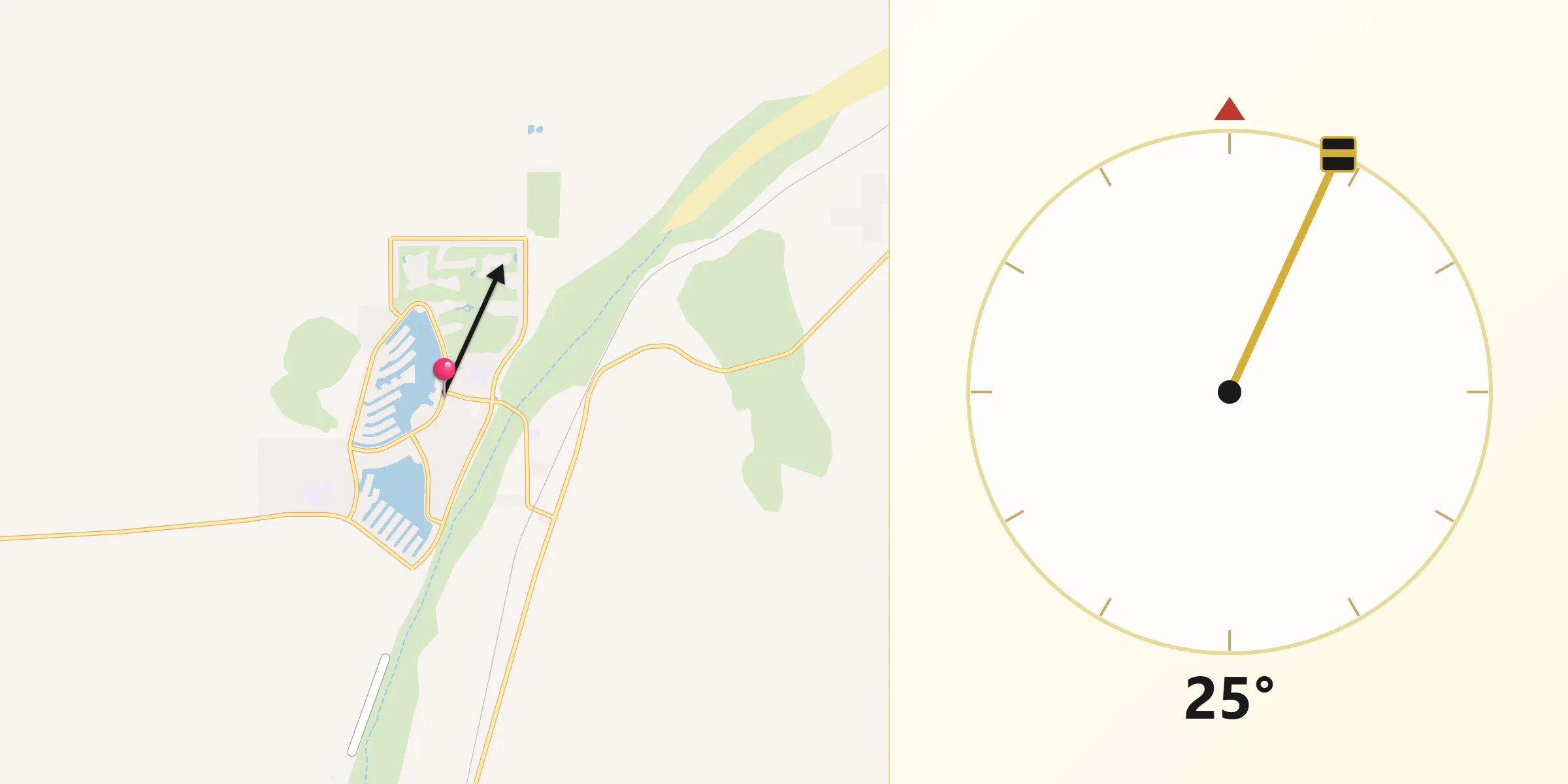 Qibla Direction from Silver Lakes