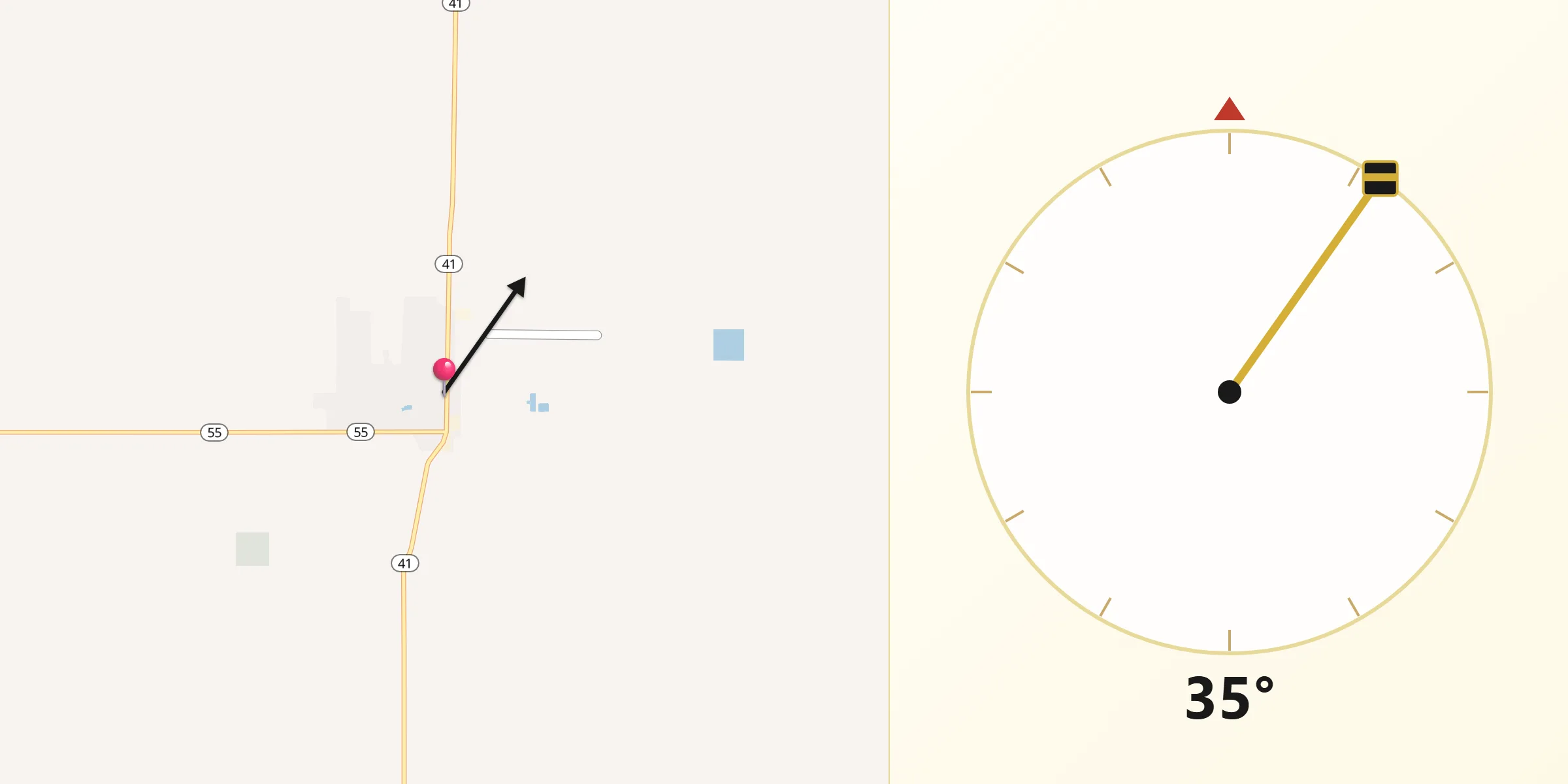 Qibla Direction from Estancia