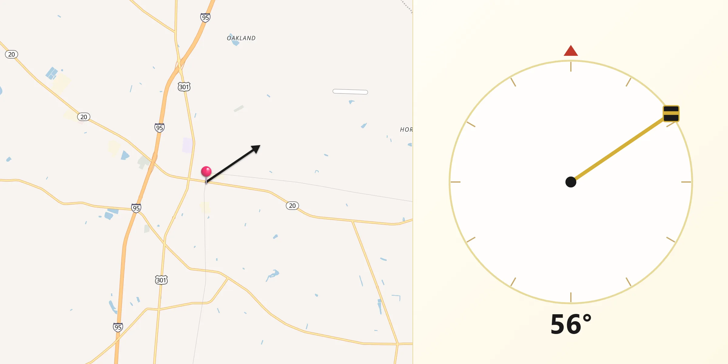 Qibla Direction from Saint Pauls