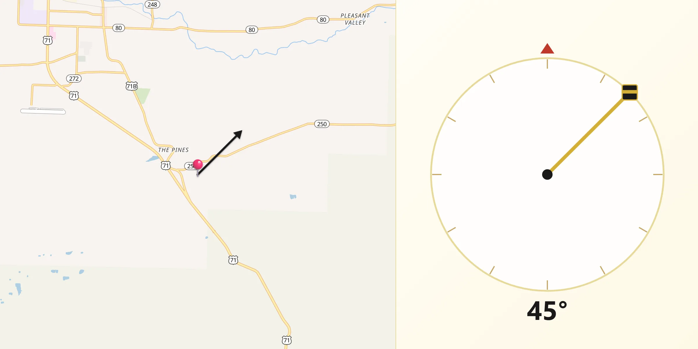 Qibla Direction from Scott