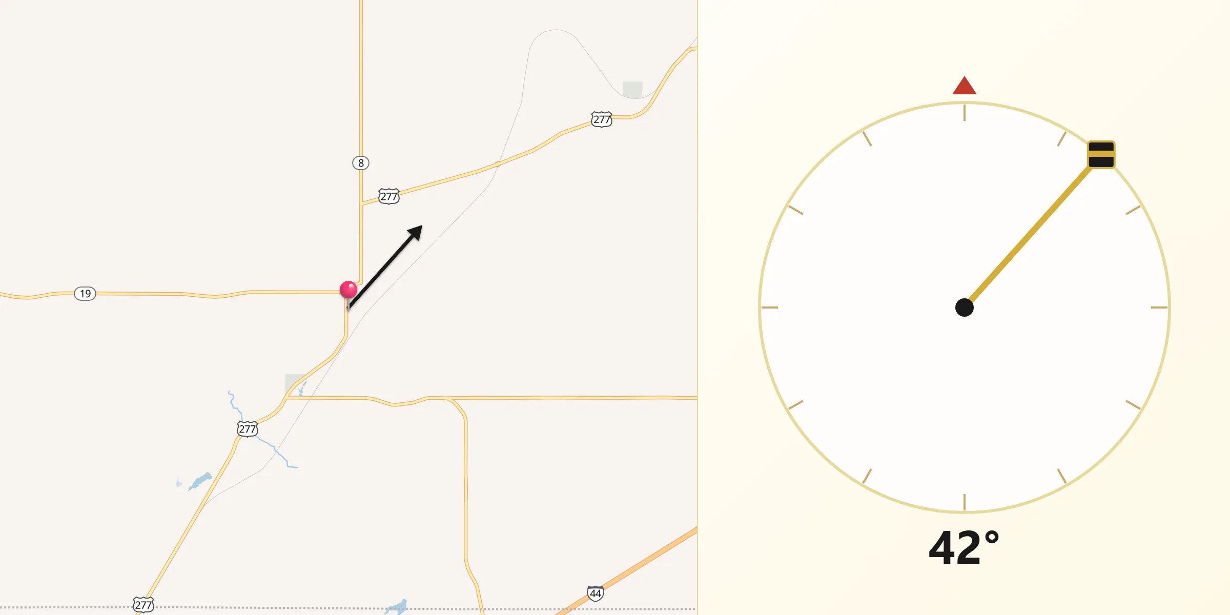 Qibla Direction from Cyril
