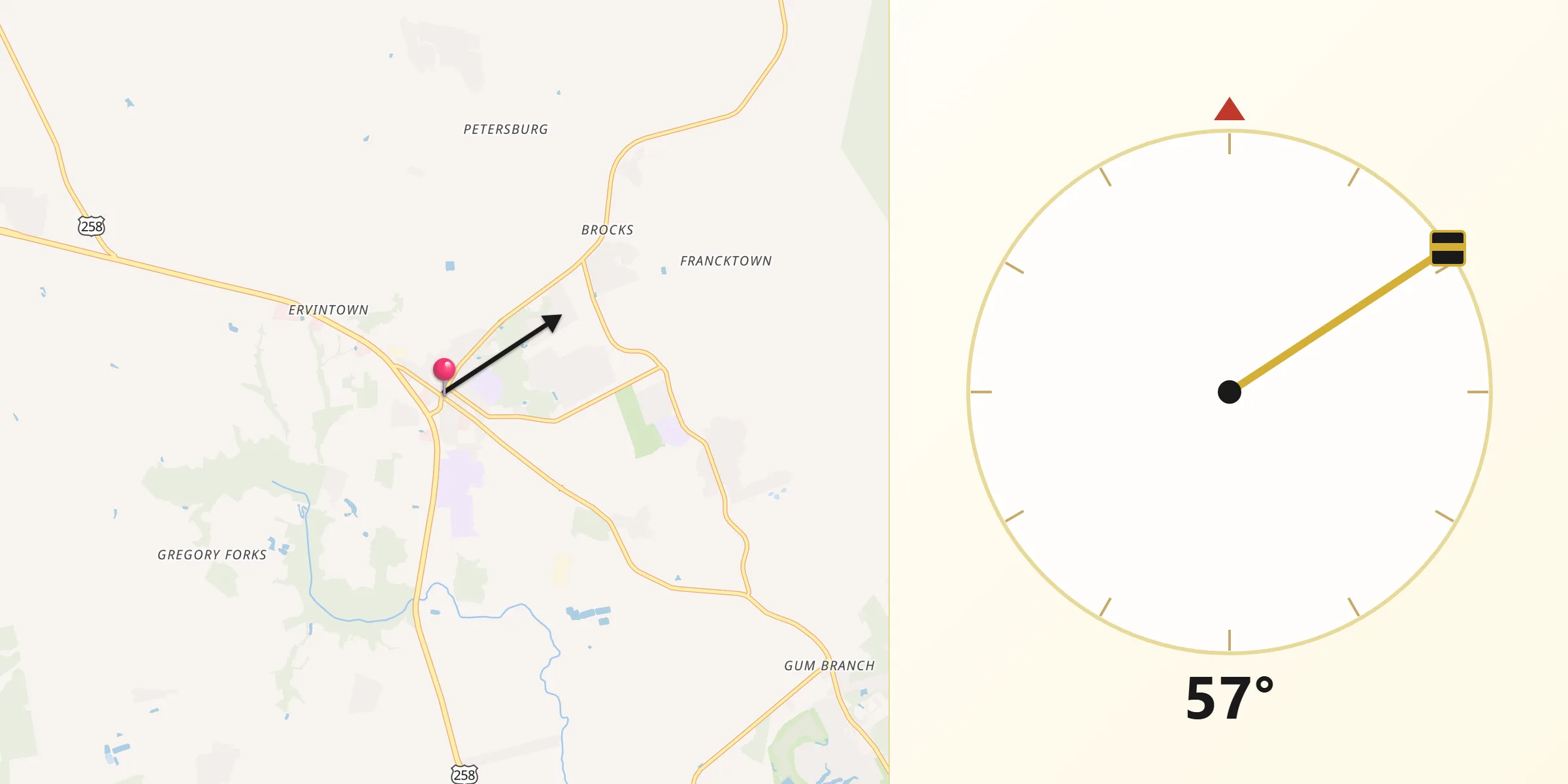 Qibla Direction from Richlands