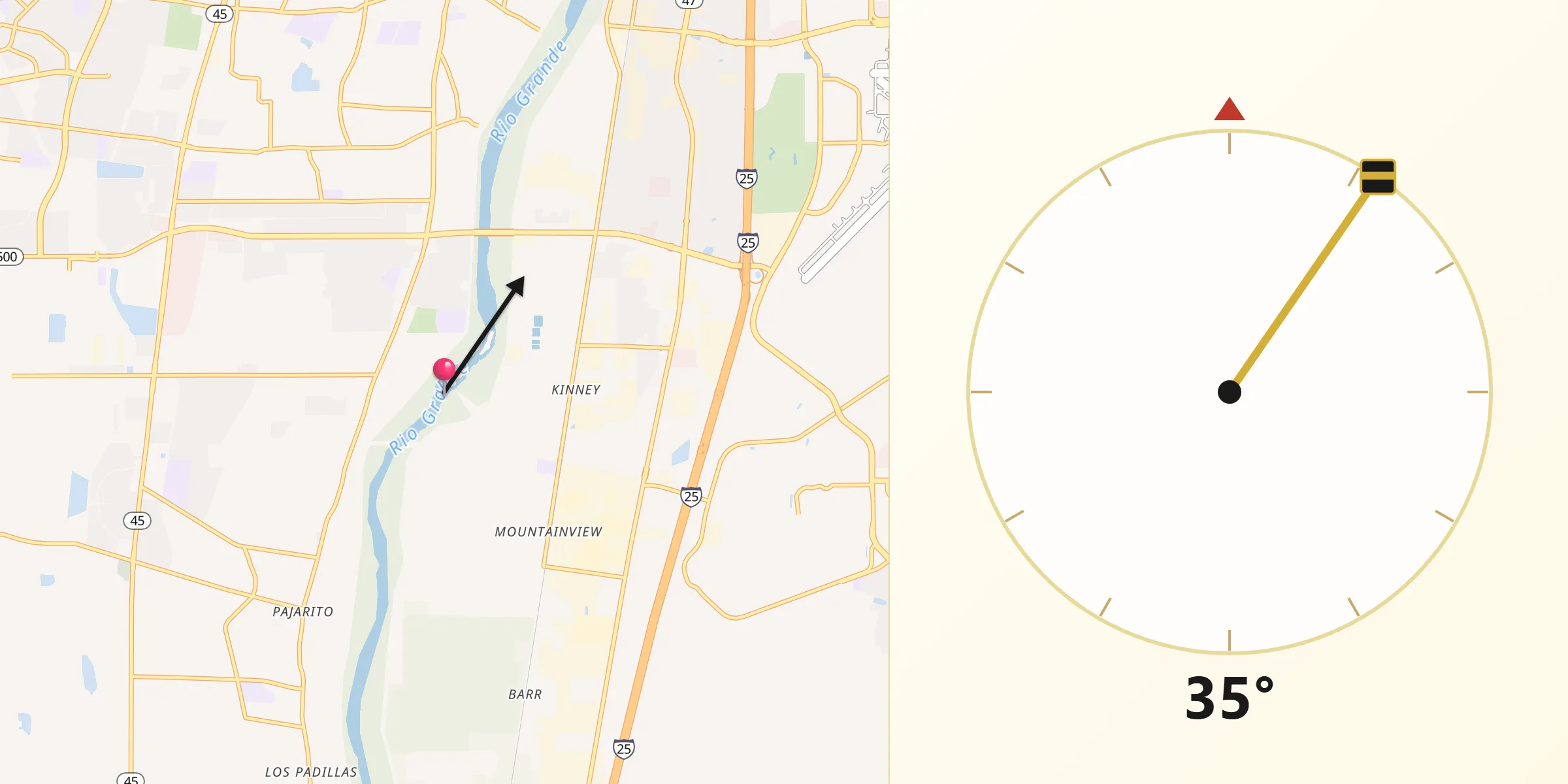 Qibla Direction from South Valley