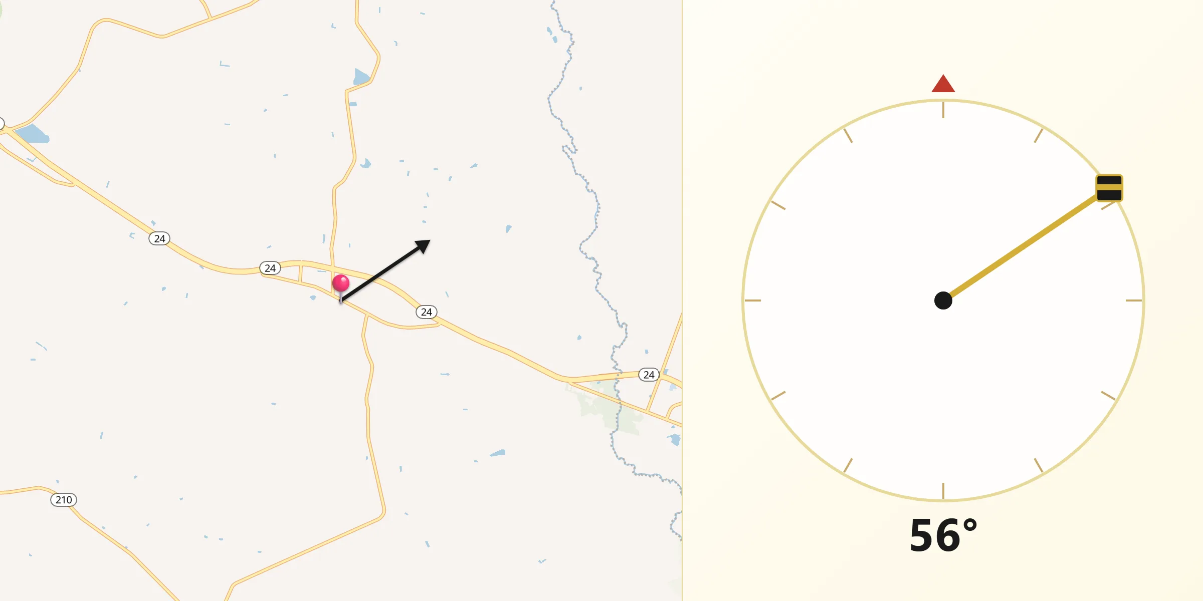 Qibla Direction from Stedman