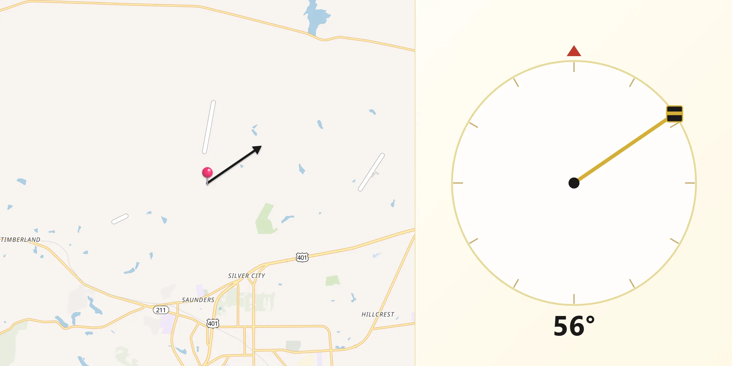 Qibla Direction from Hoke