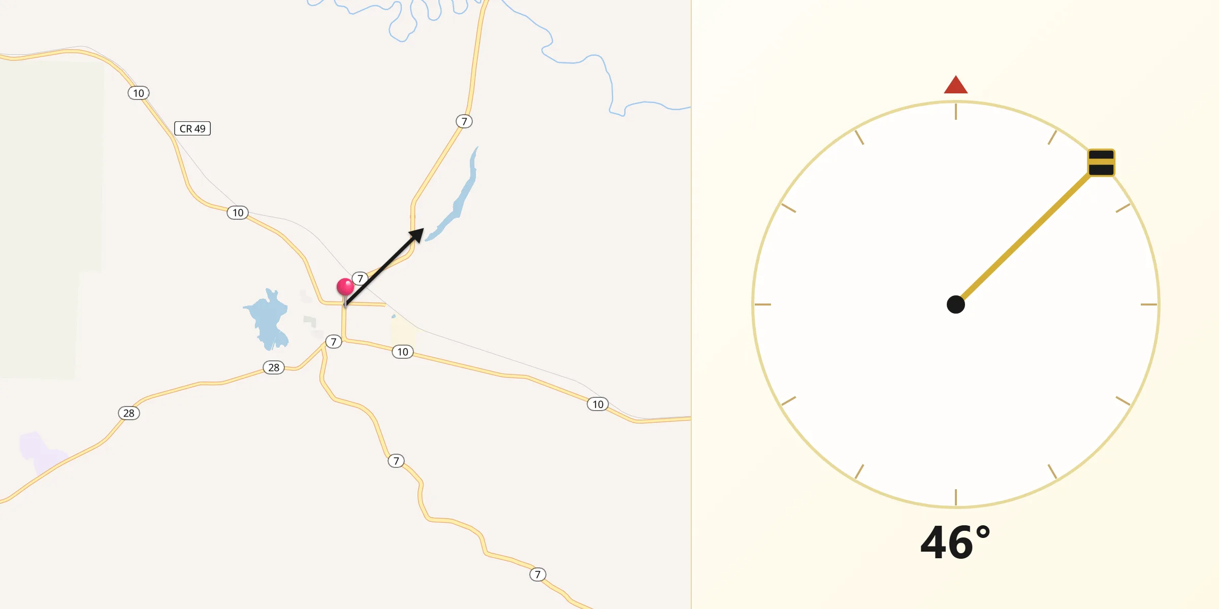 Qibla Direction from Ola