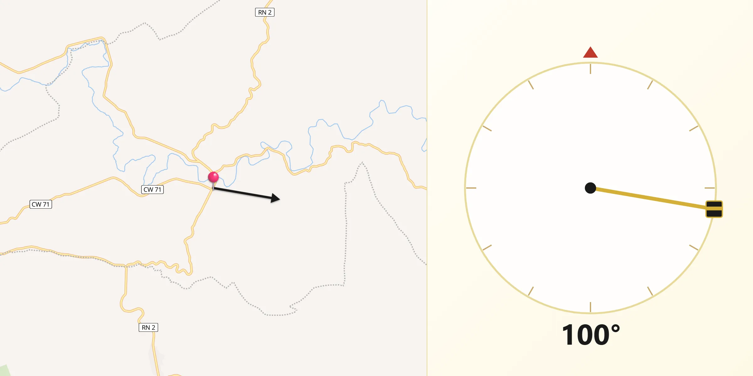 اتجاه القبلة من بن سكران