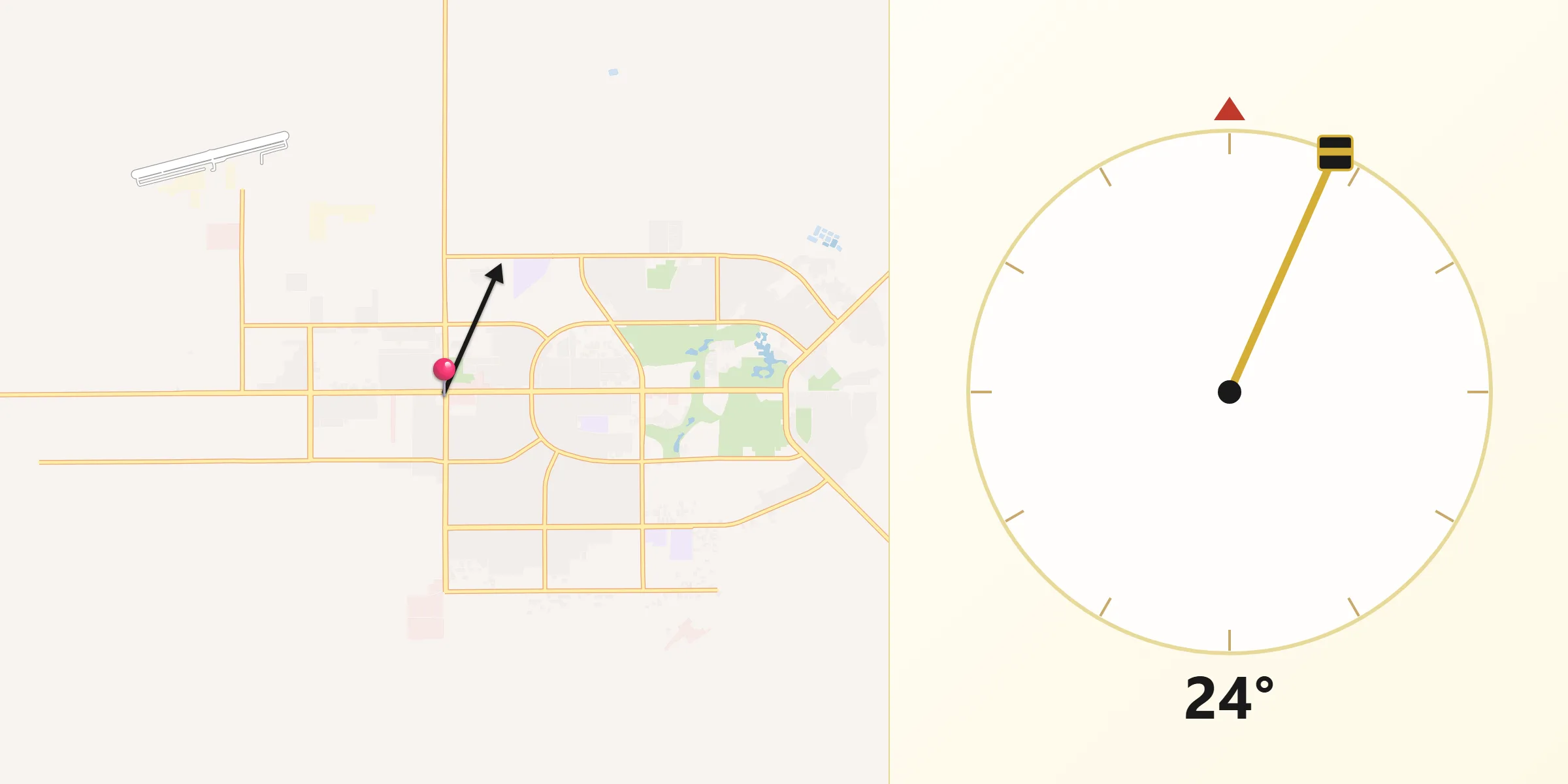 Qibla Direction from California City