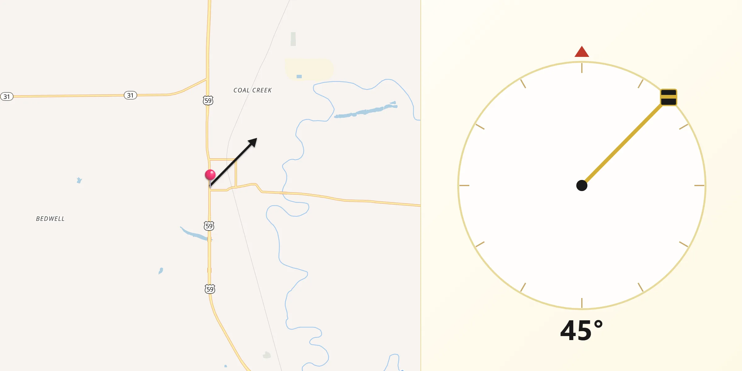 Qibla Direction from Panama