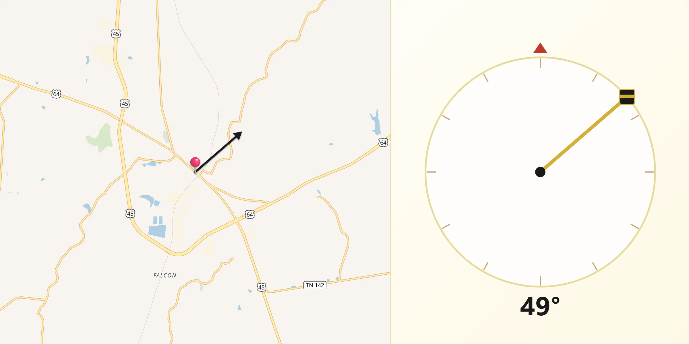 Qibla Direction from Selmer