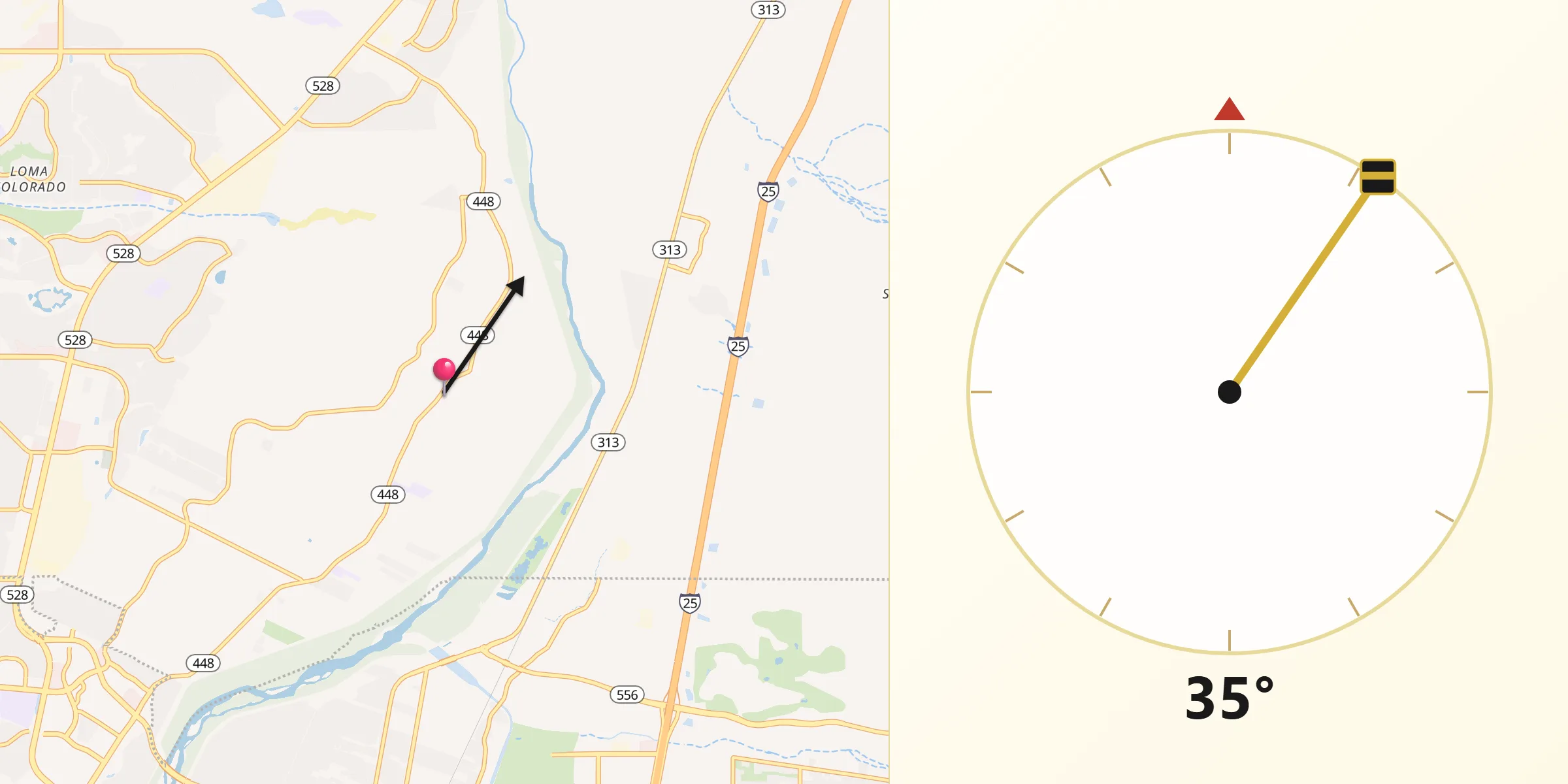 Qibla Direction from Corrales