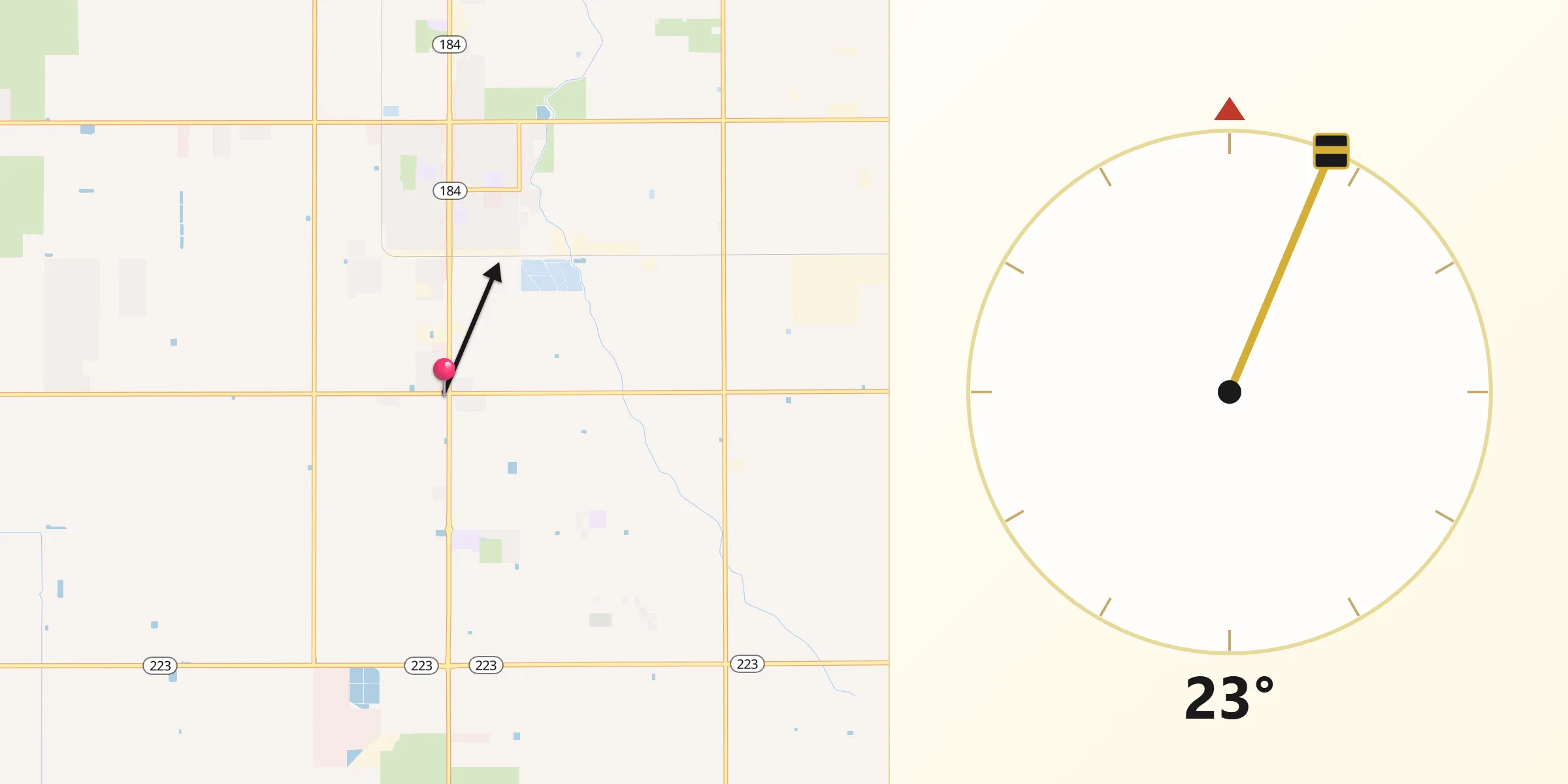 Qibla Direction from Weedpatch