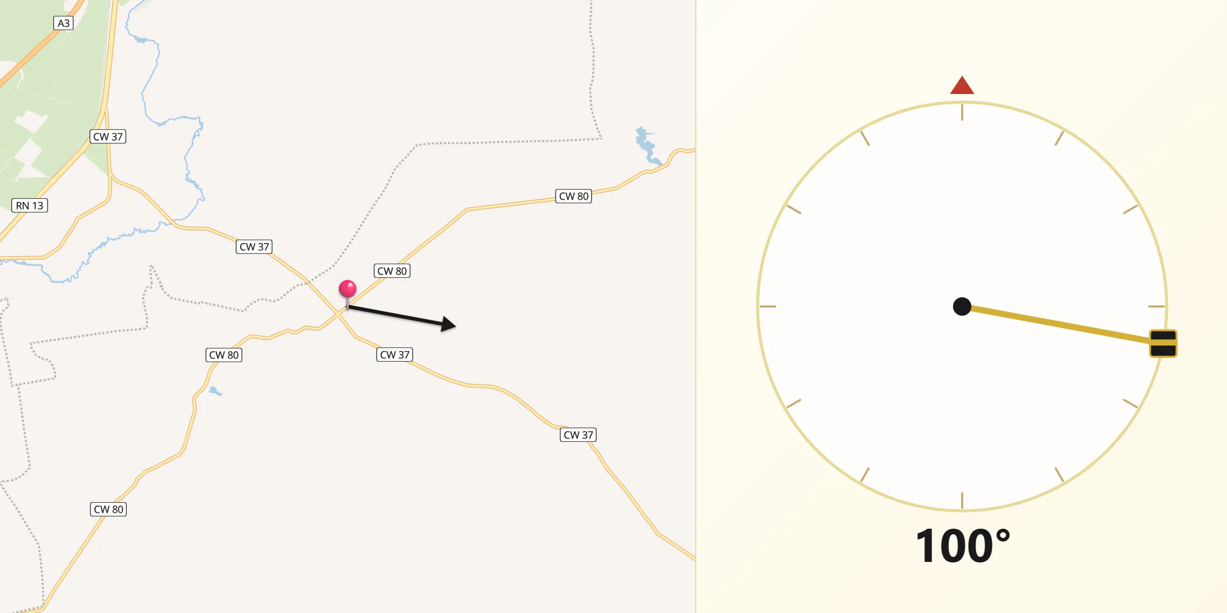 اتجاه القبلة من زروالة