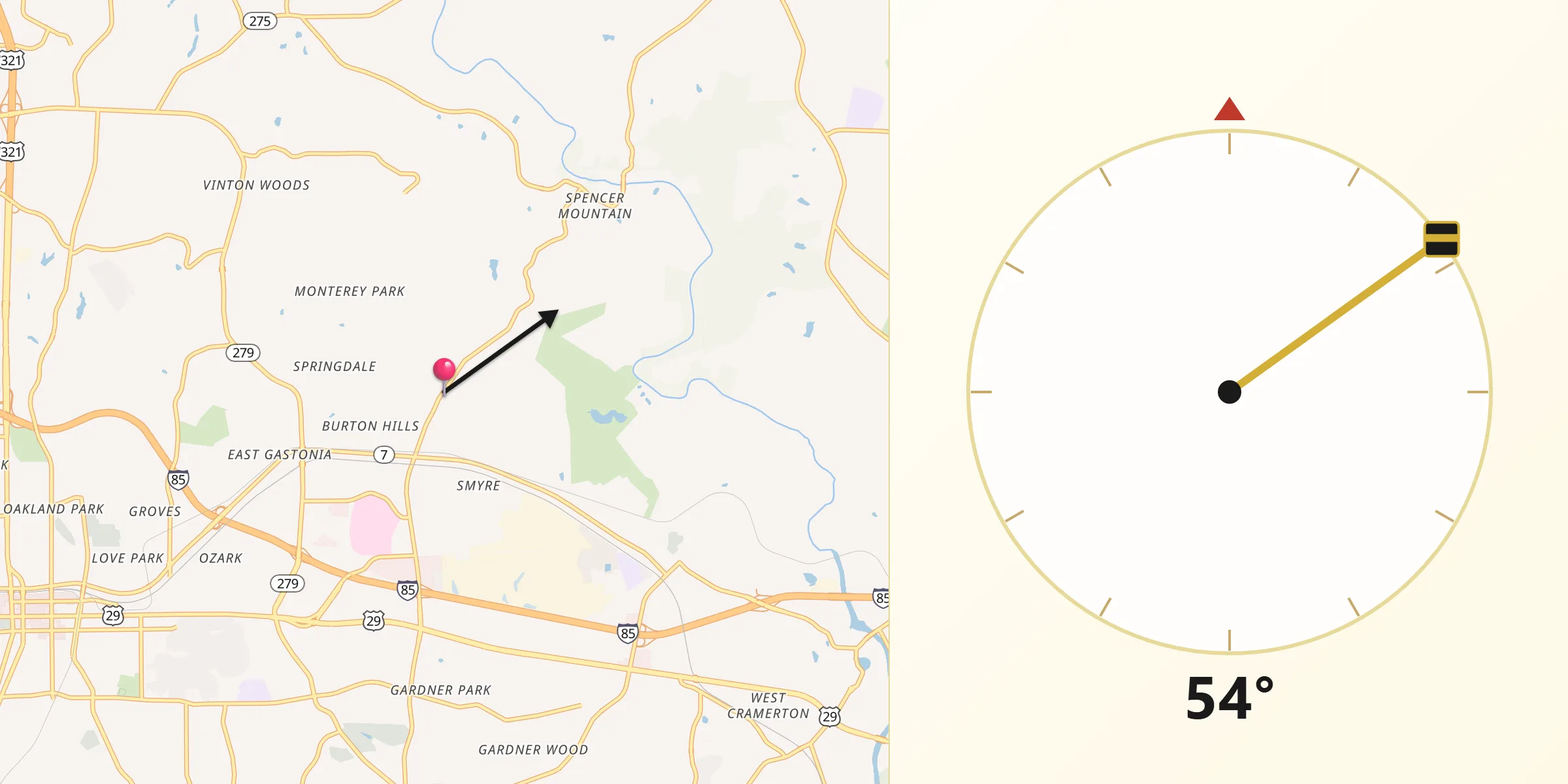 Qibla Direction from Ranlo