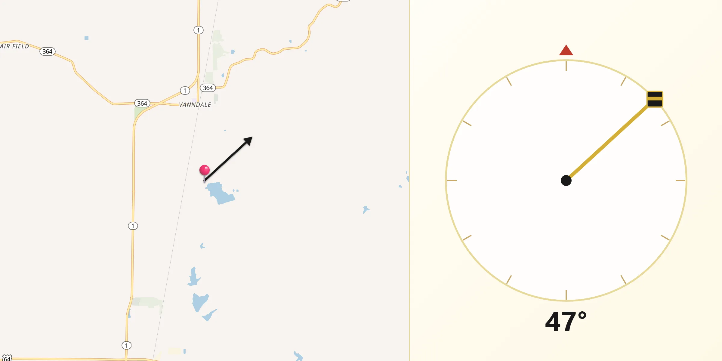 Qibla Direction from Cross
