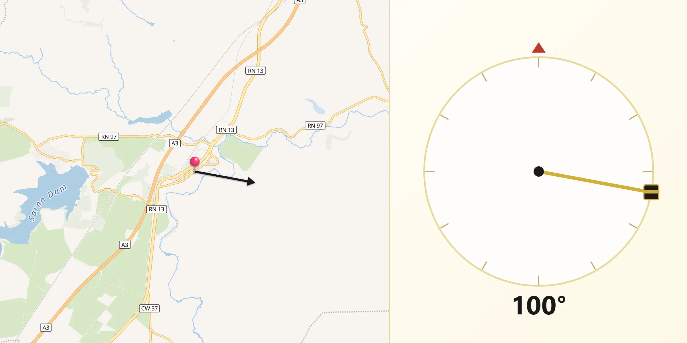 اتجاه القبلة من سيدي حمادوش