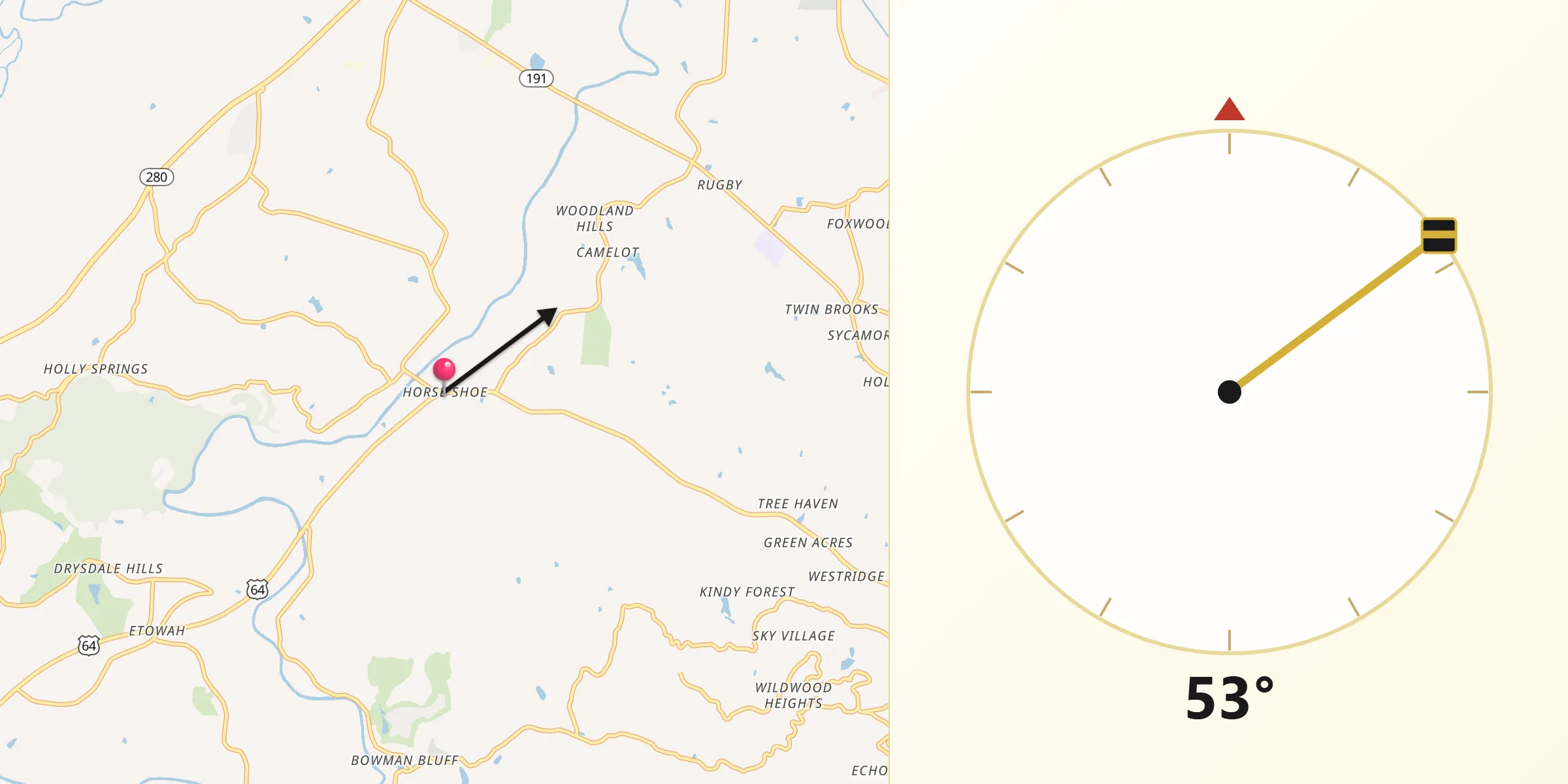 Qibla Direction from Horse Shoe