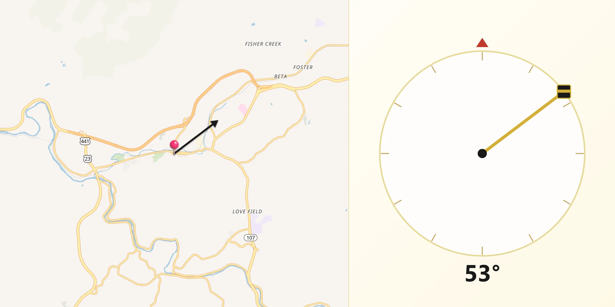 Qibla Direction from Sylva