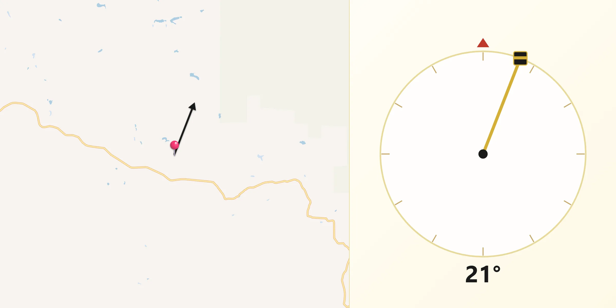 Qibla Direction from San Luis Obispo County