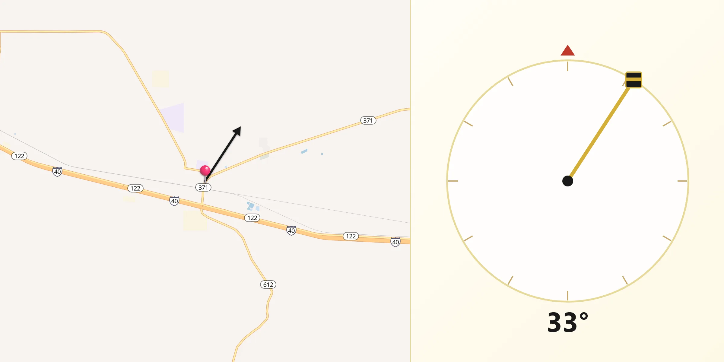 Qibla Direction from Thoreau