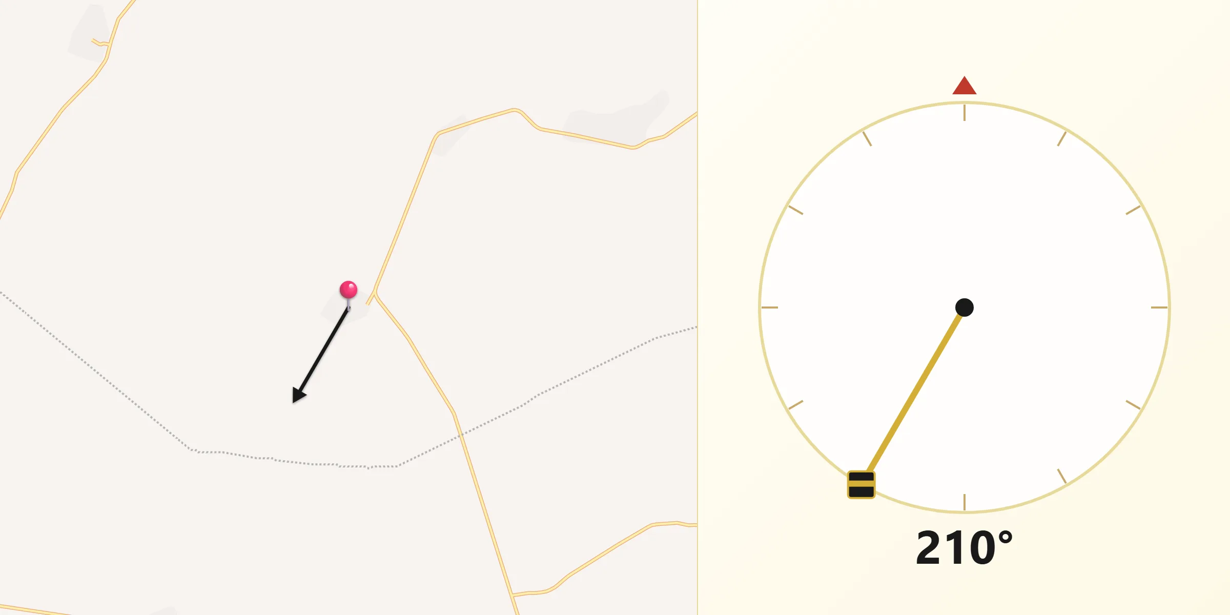 جهت قبله از صفا ریز