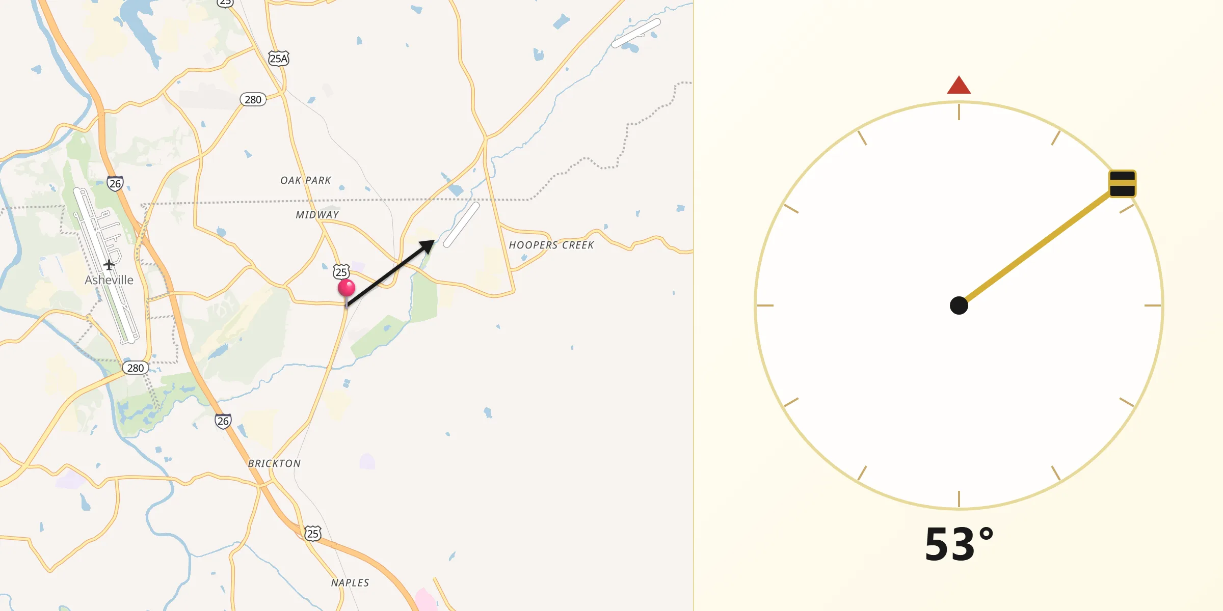 Qibla Direction from Fletcher