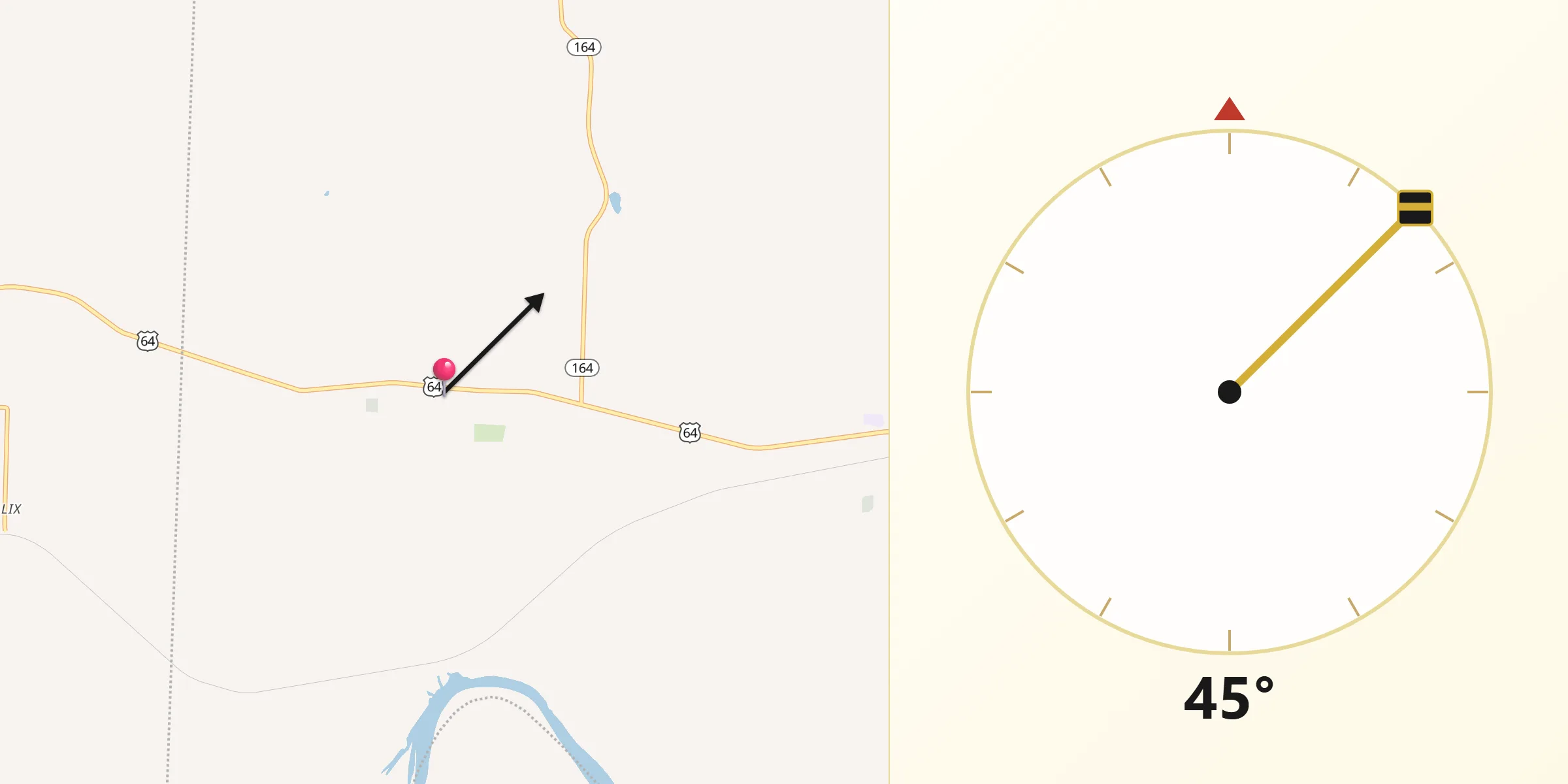 Qibla Direction from Coal Hill