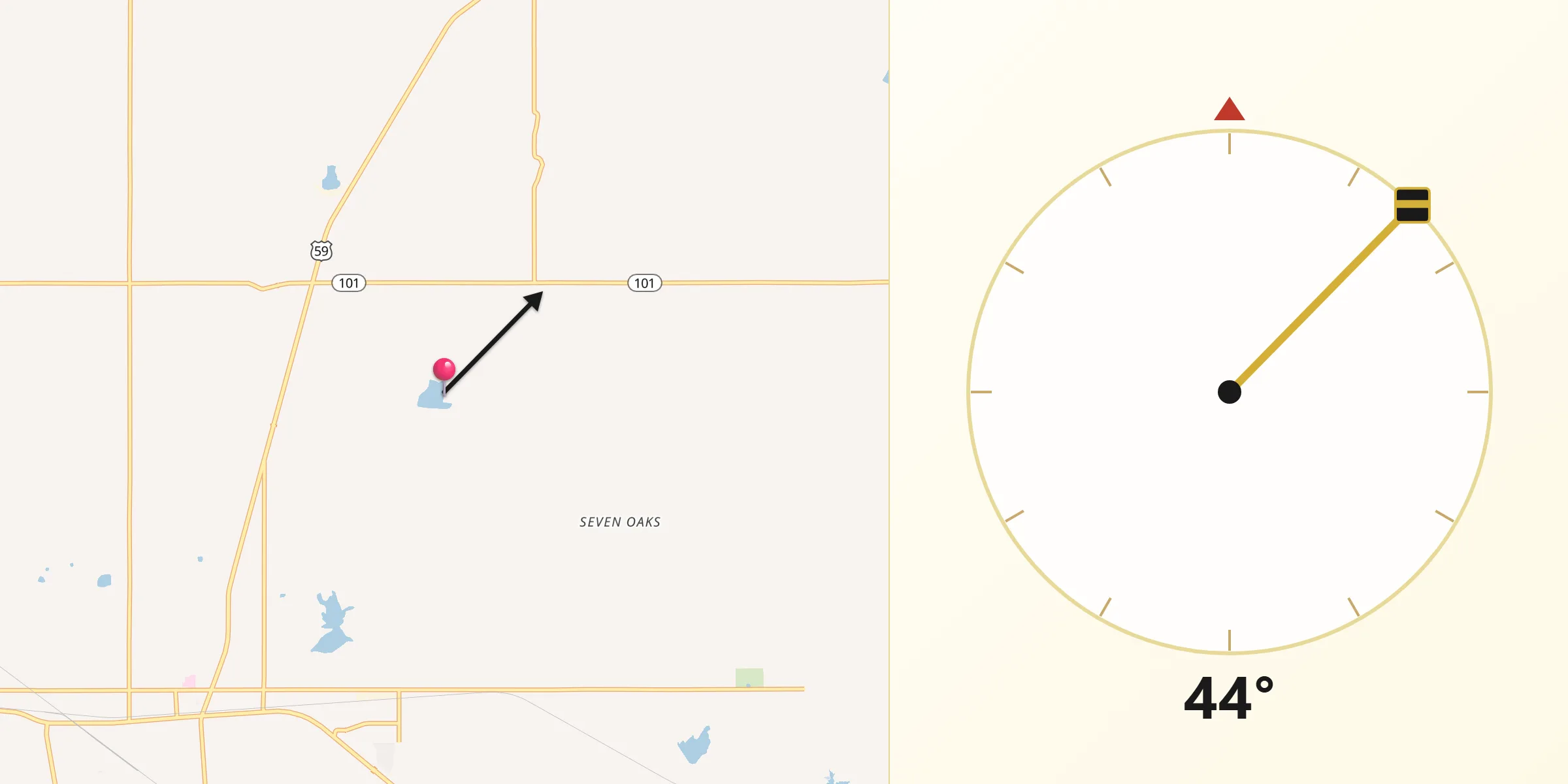 Qibla Direction from Sequoyah