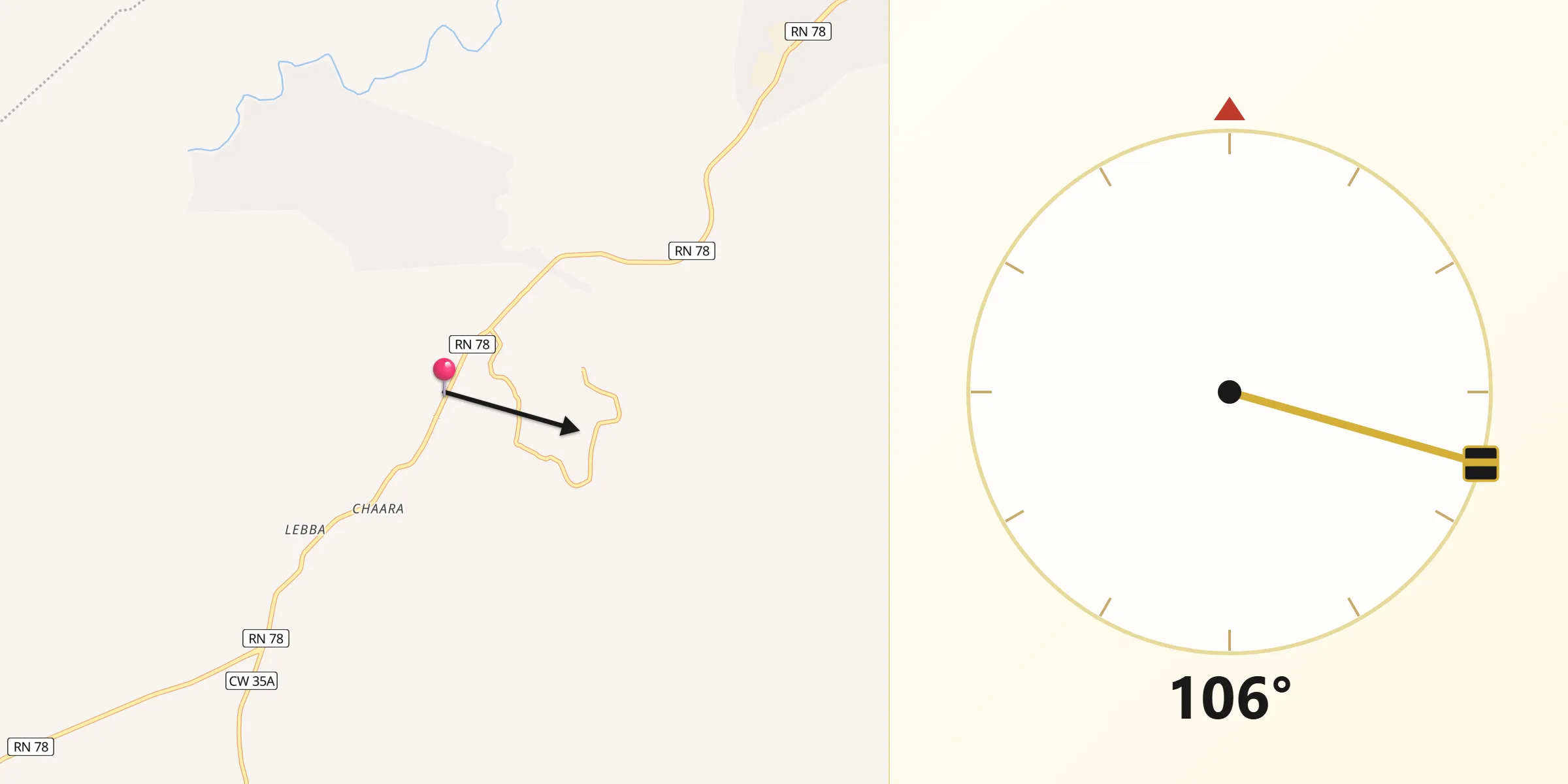 اتجاه القبلة من بومقر