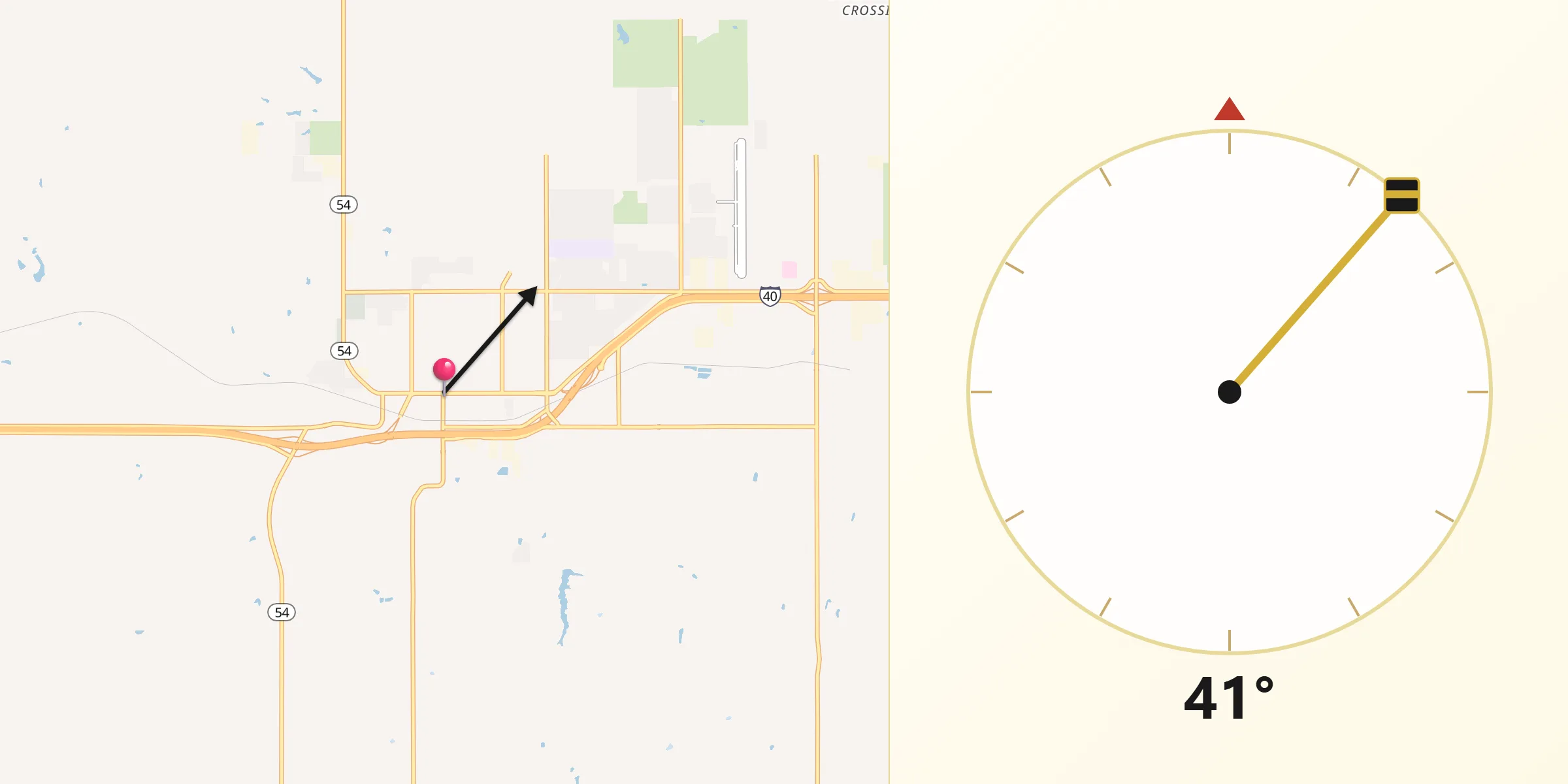 Qibla Direction from Weatherford